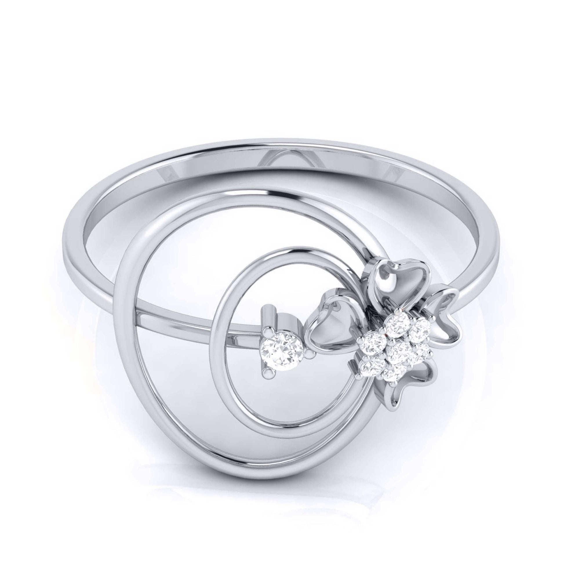 Cella lab grown diamond ring simple round ring design Fiona Diamonds