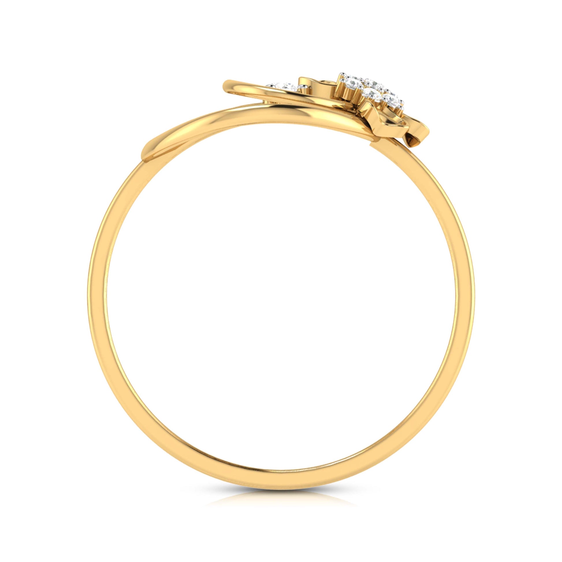 Cella lab grown diamond ring simple round ring design Fiona Diamonds