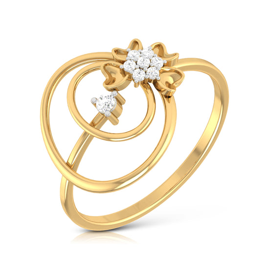 Cella lab grown diamond ring simple round ring design Fiona Diamonds