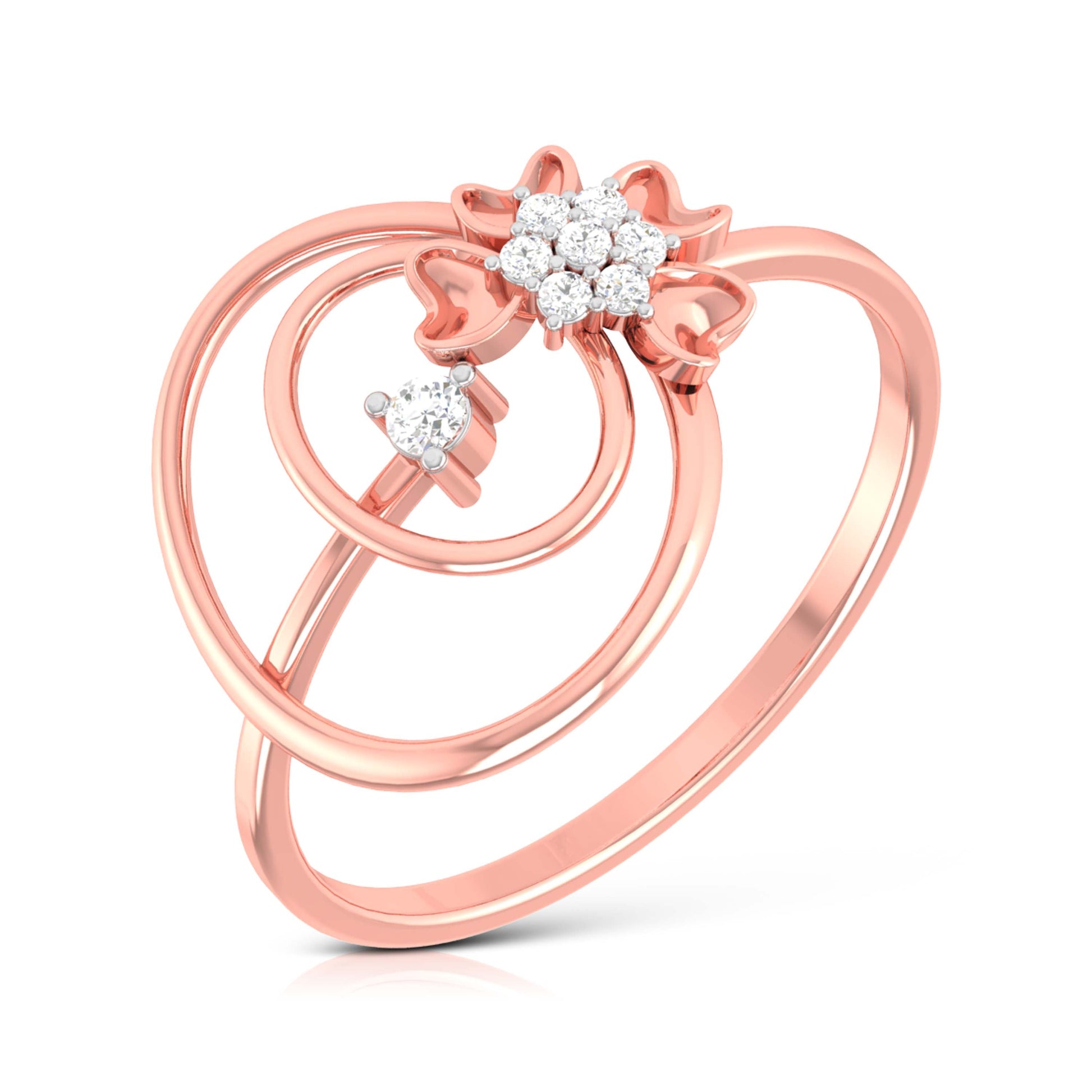 Cella lab grown diamond ring simple round ring design Fiona Diamonds