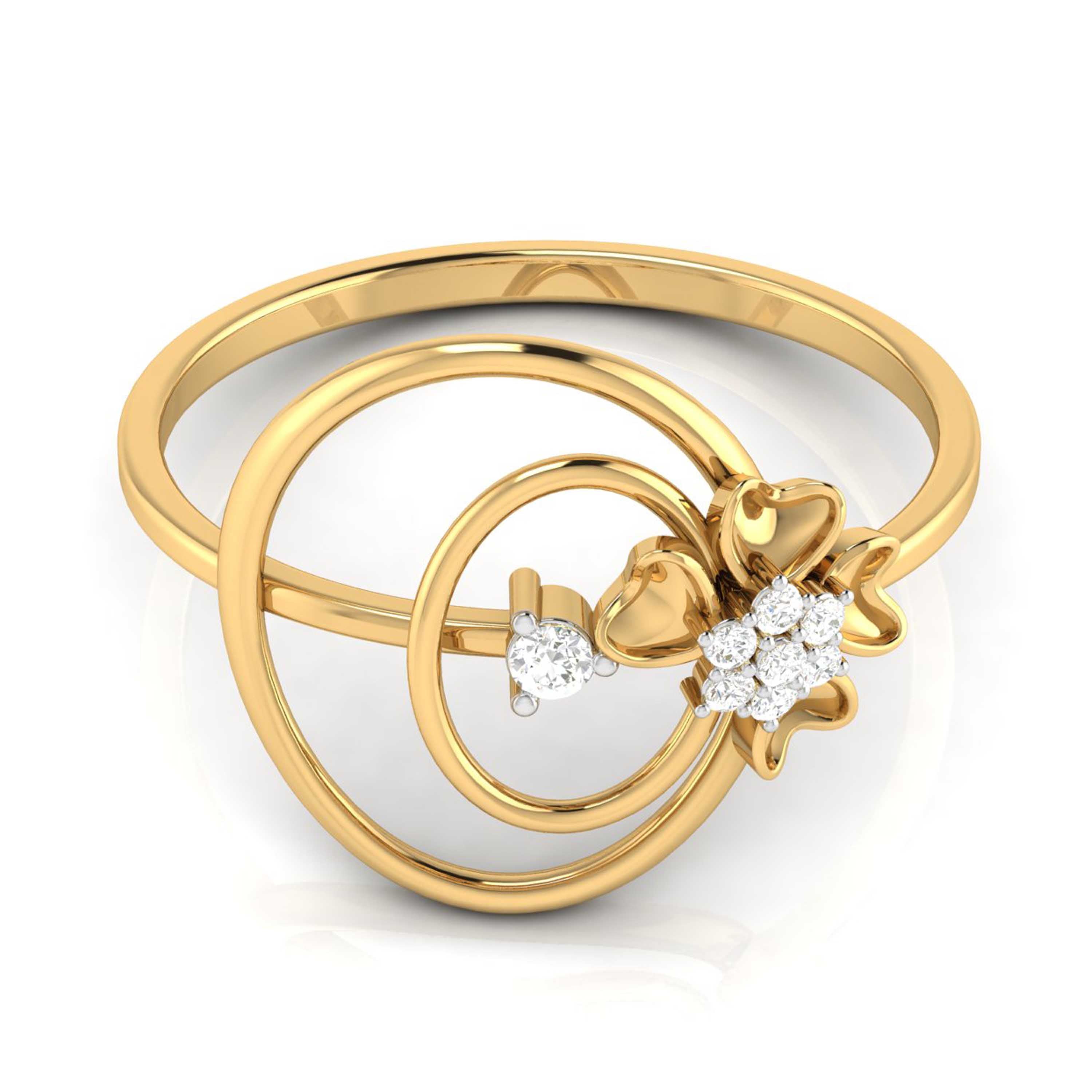 Cella lab grown diamond ring simple round ring design Fiona Diamonds