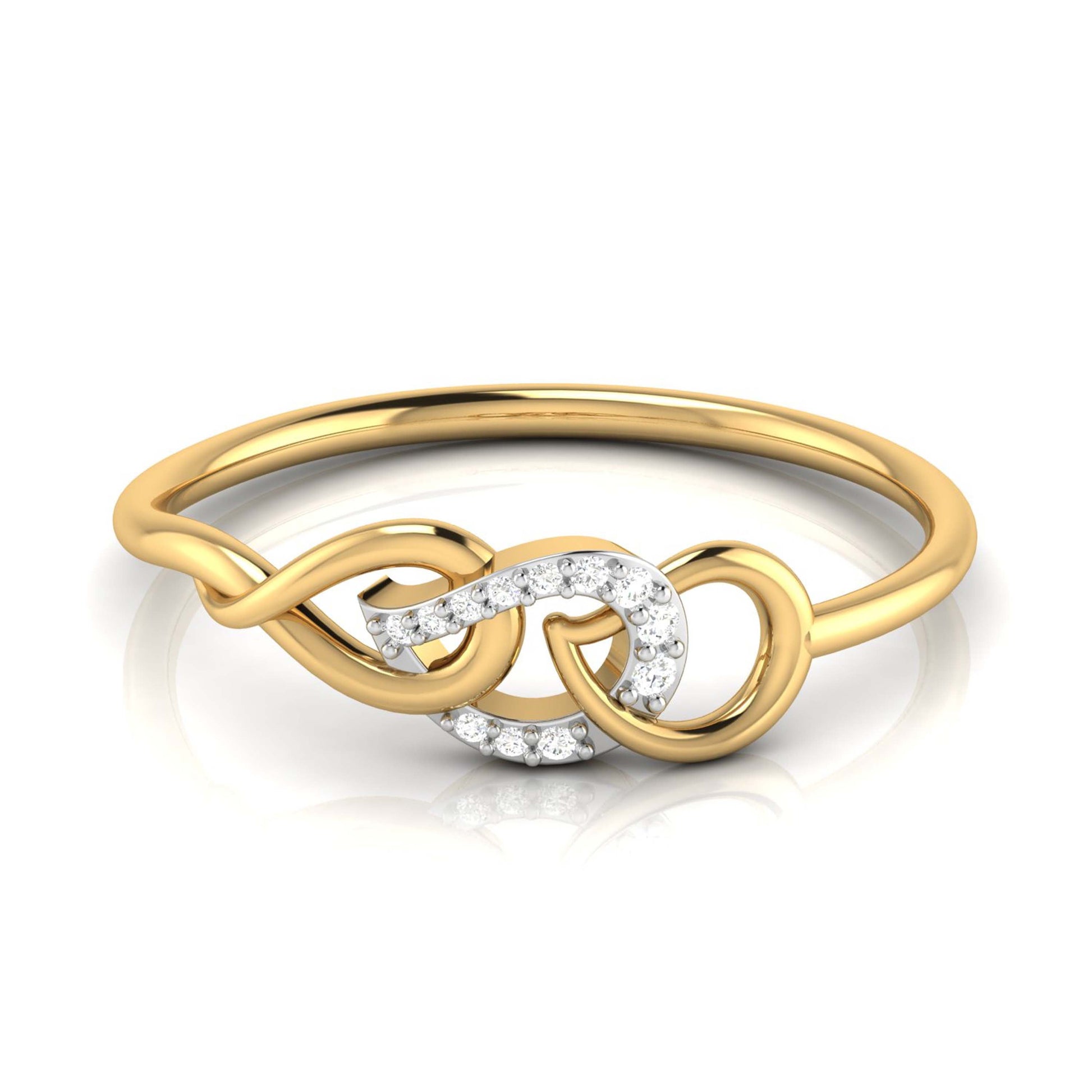 Twine lab grown diamond ring trendy ring design Fiona Diamonds