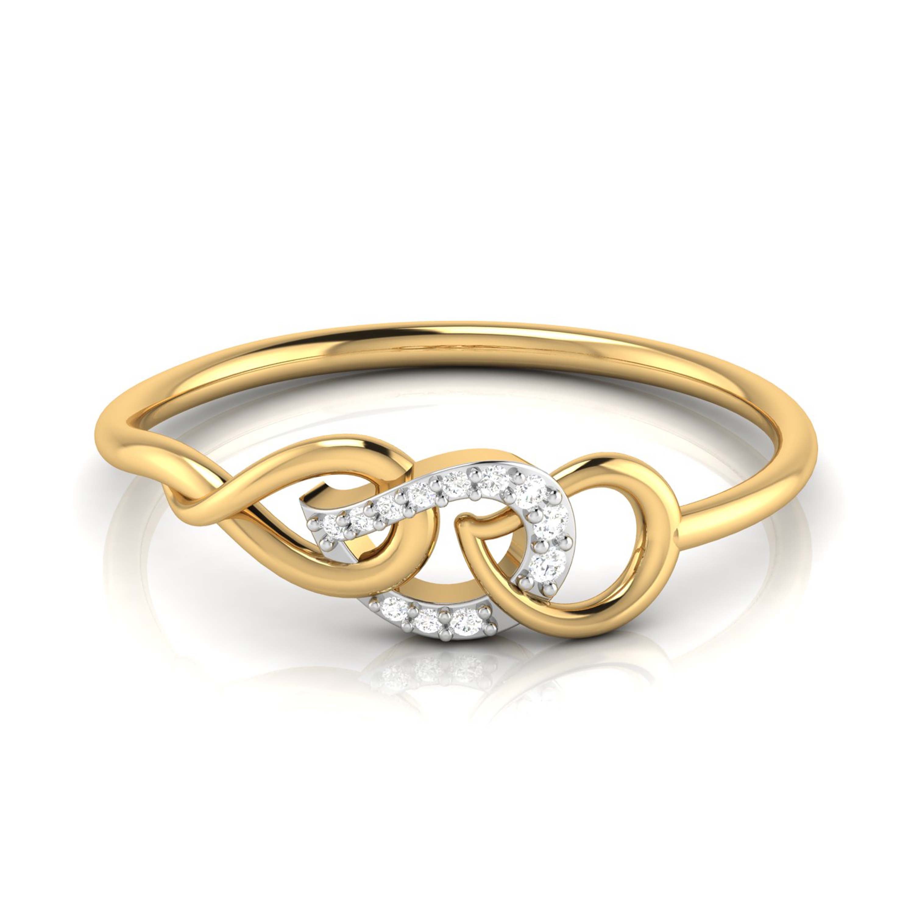 Twine lab grown diamond ring trendy ring design Fiona Diamonds