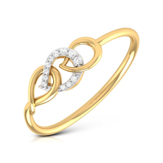 Twine lab grown diamond ring trendy ring design Fiona Diamonds