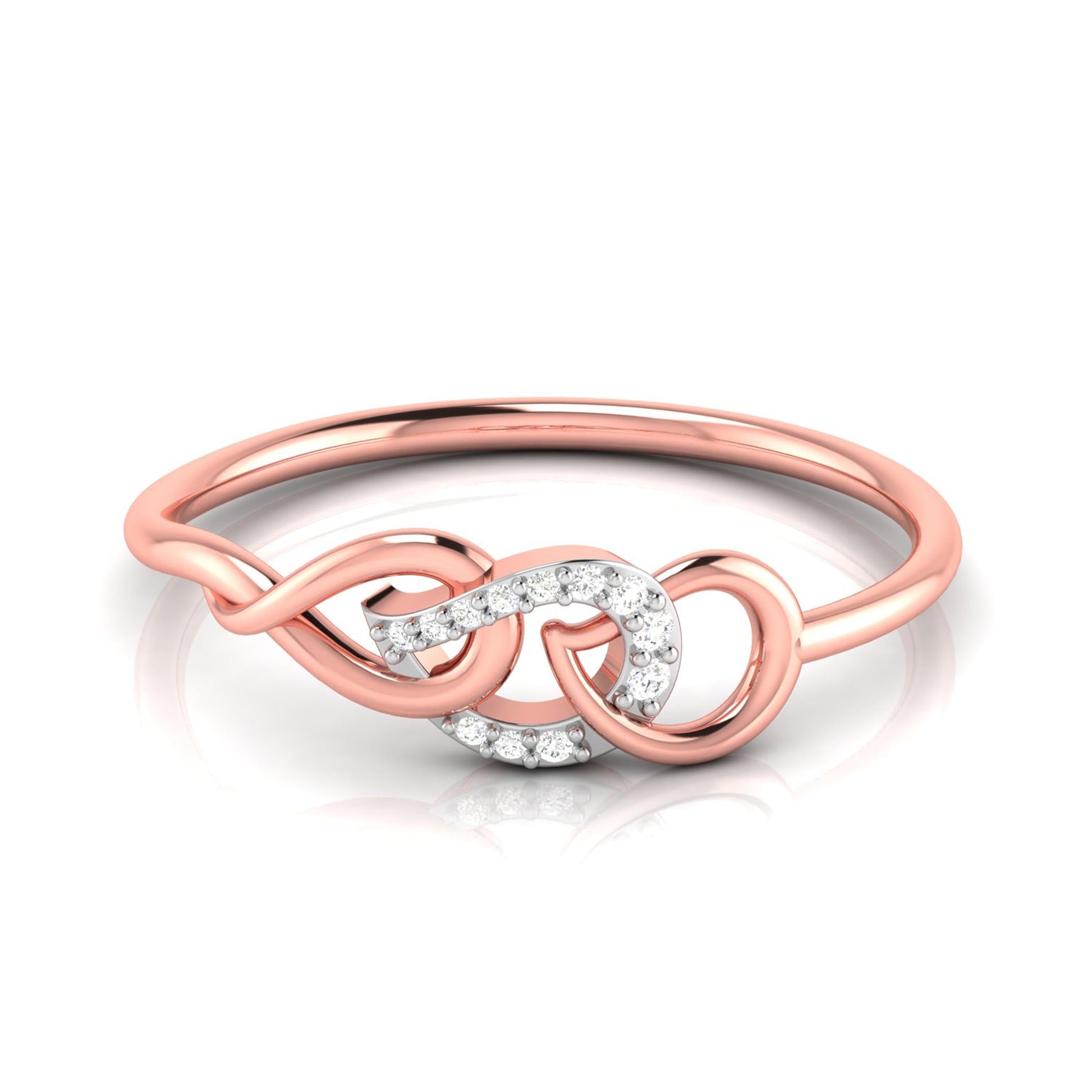 Twine lab grown diamond ring trendy ring design Fiona Diamonds