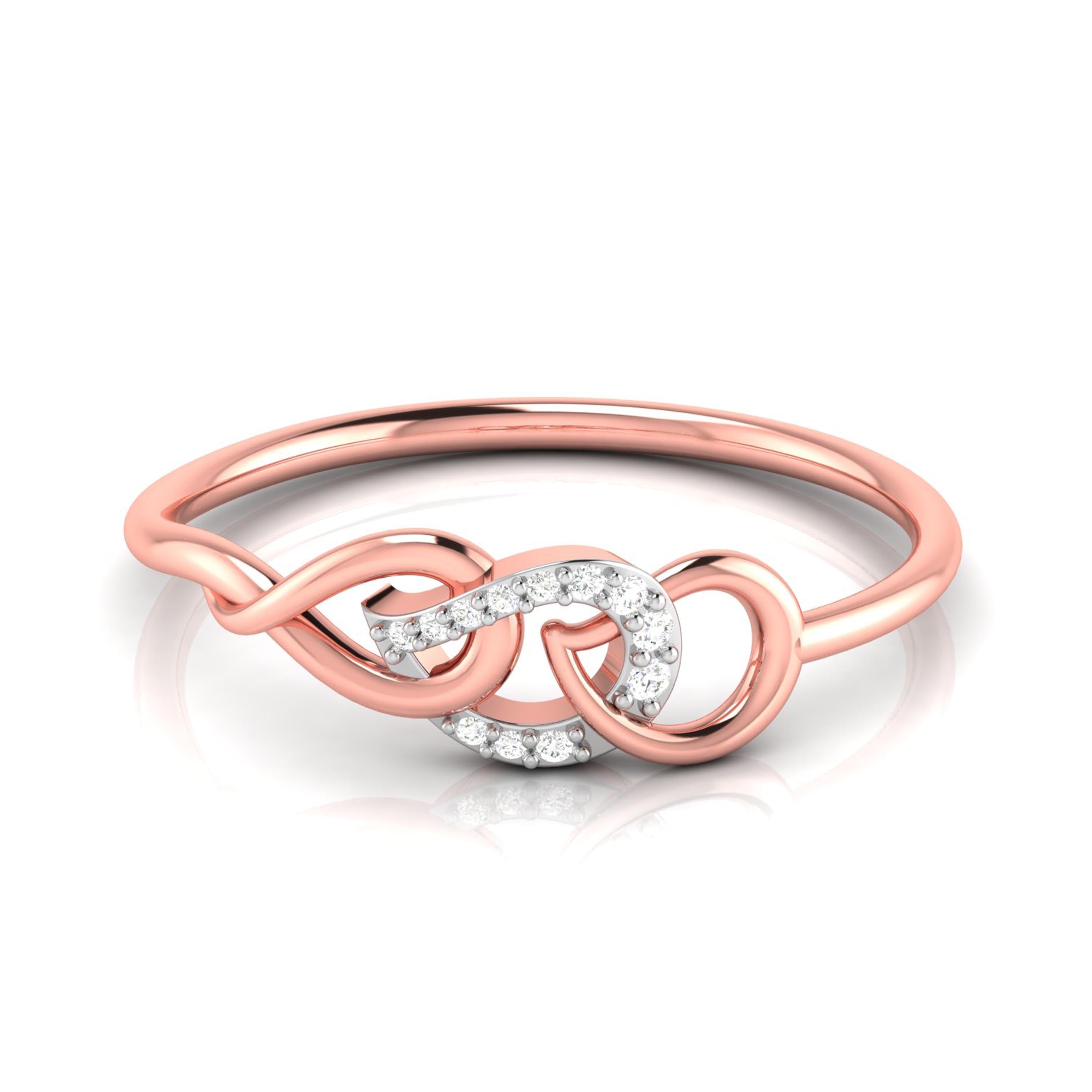 Twine lab grown diamond ring trendy ring design Fiona Diamonds
