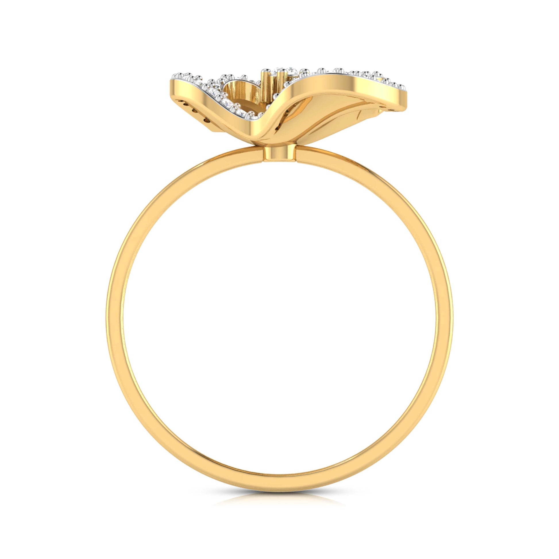 Galaxy lab grown diamond ring unique ring design Fiona Diamonds