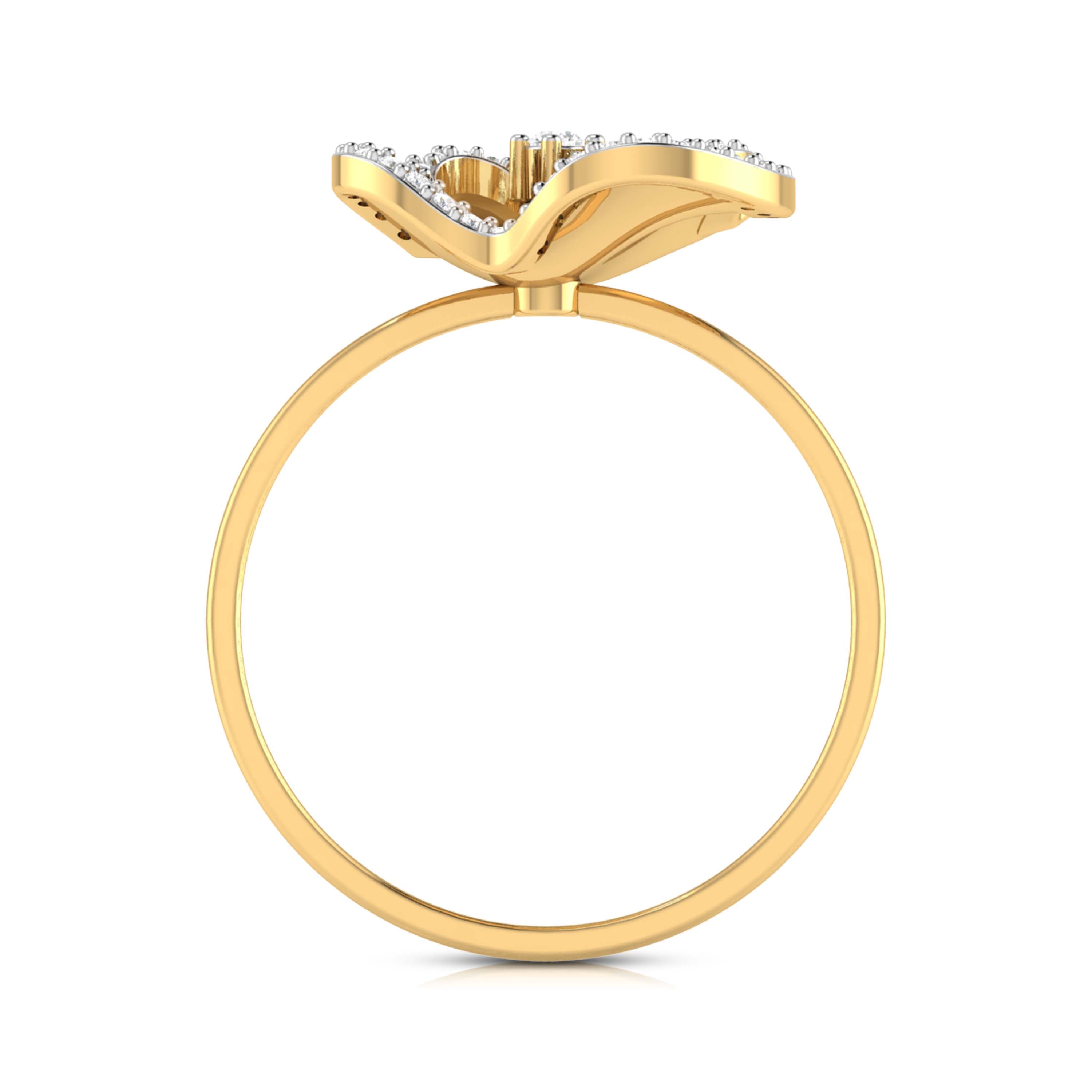 Galaxy lab grown diamond ring unique ring design Fiona Diamonds