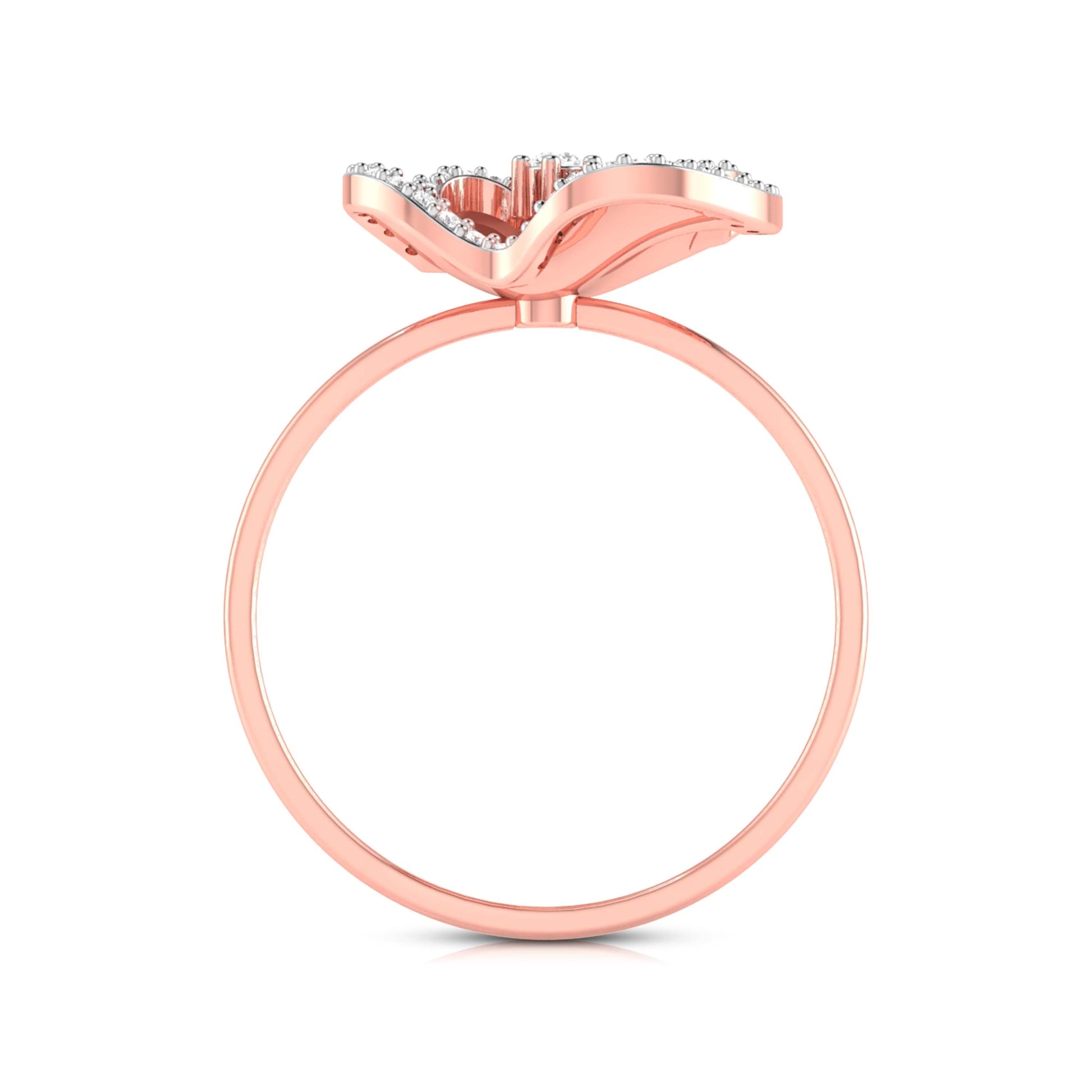 Galaxy lab grown diamond ring unique ring design Fiona Diamonds