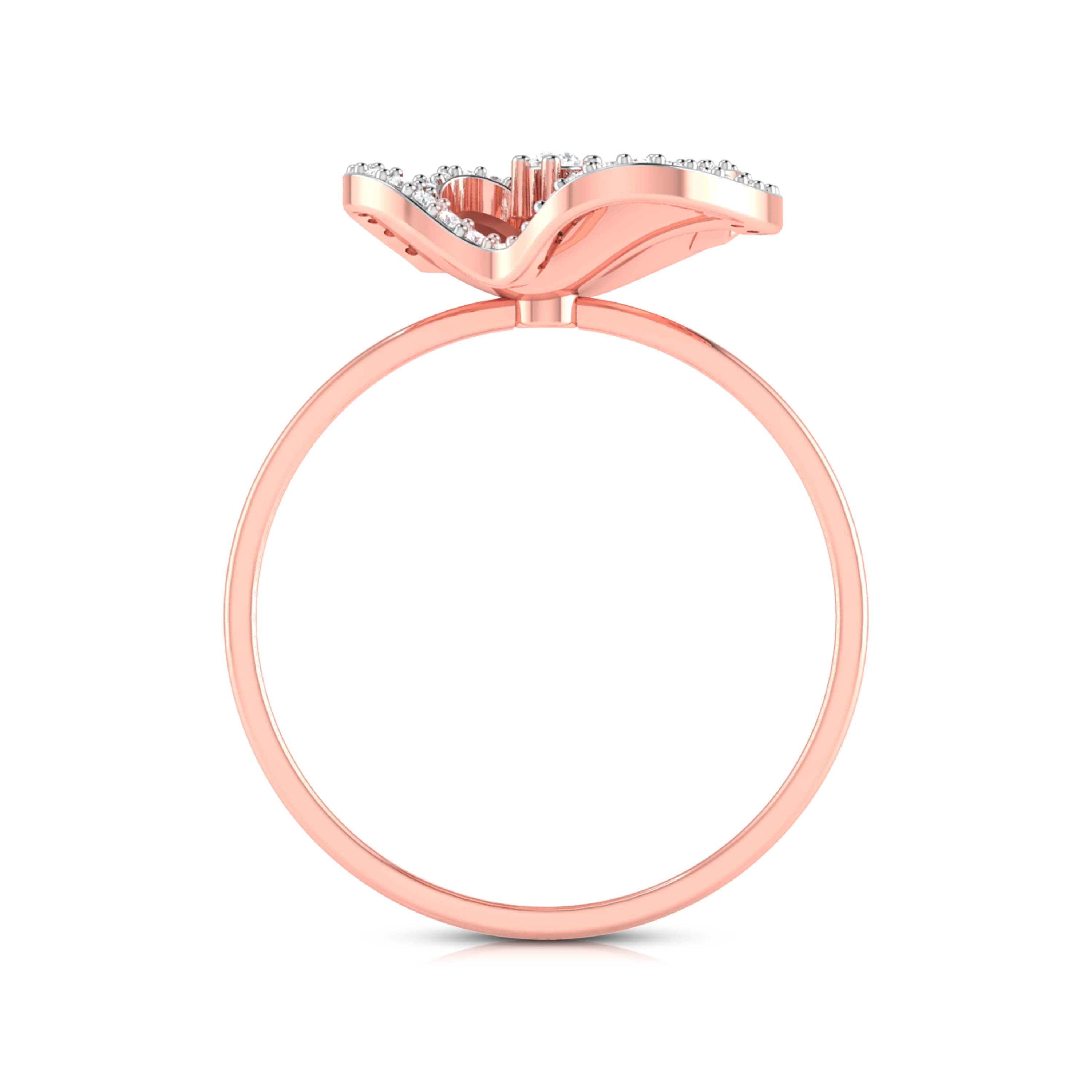 Galaxy lab grown diamond ring unique ring design Fiona Diamonds