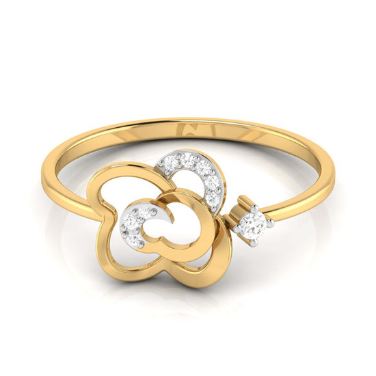 Trivial lab grown diamond ring simple round ring design Fiona Diamonds