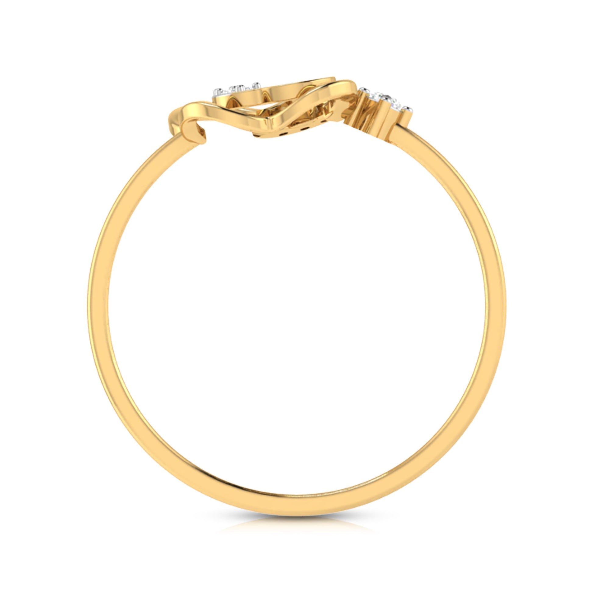 Trivial lab grown diamond ring simple round ring design Fiona Diamonds