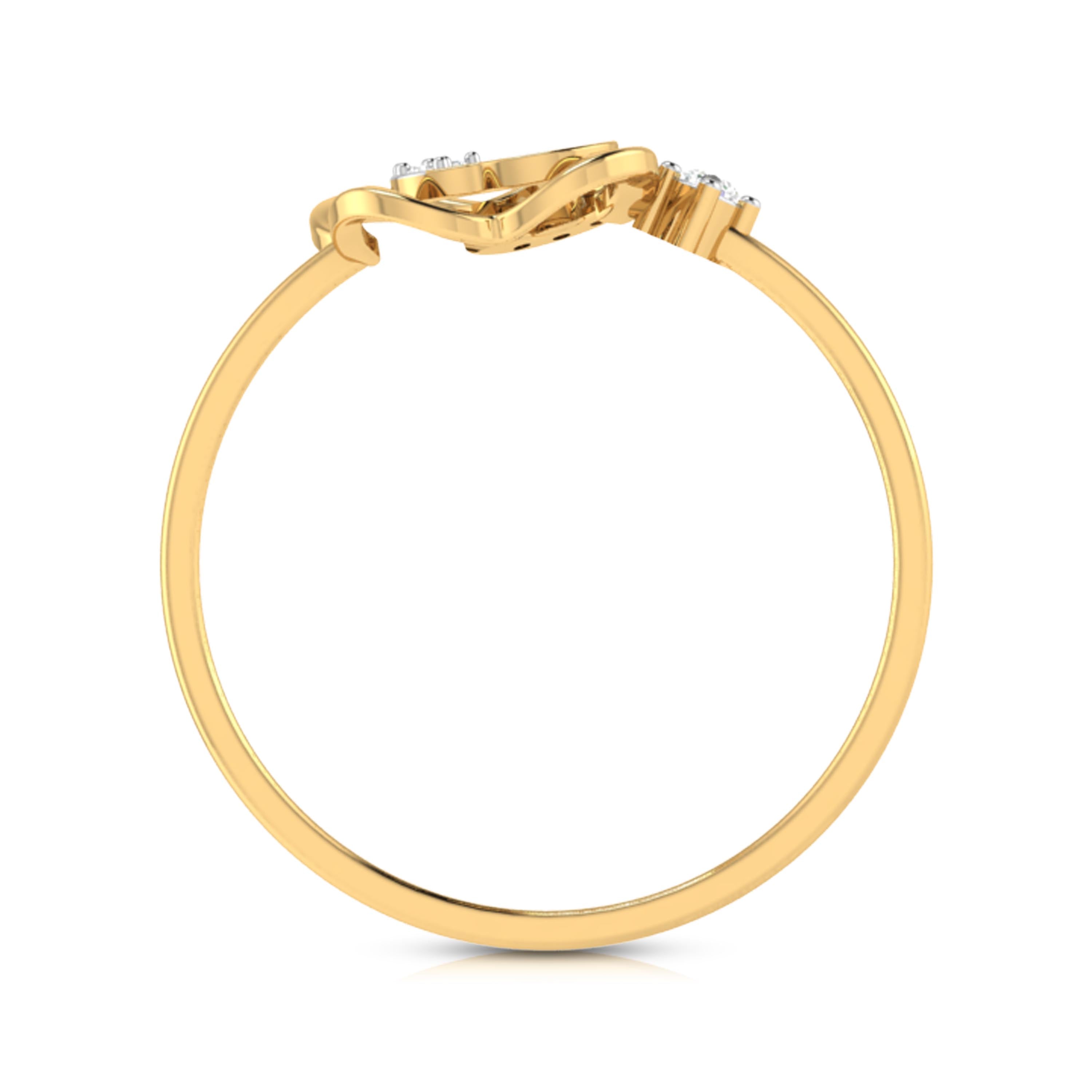 Trivial lab grown diamond ring simple round ring design Fiona Diamonds