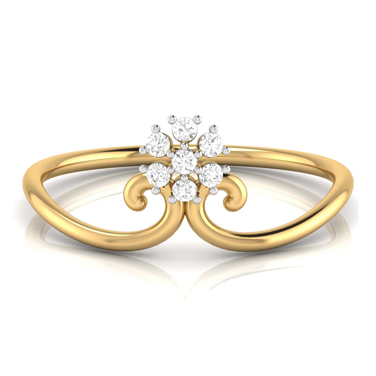 Laurel lab grown diamond ring simple round ring design Fiona Diamonds