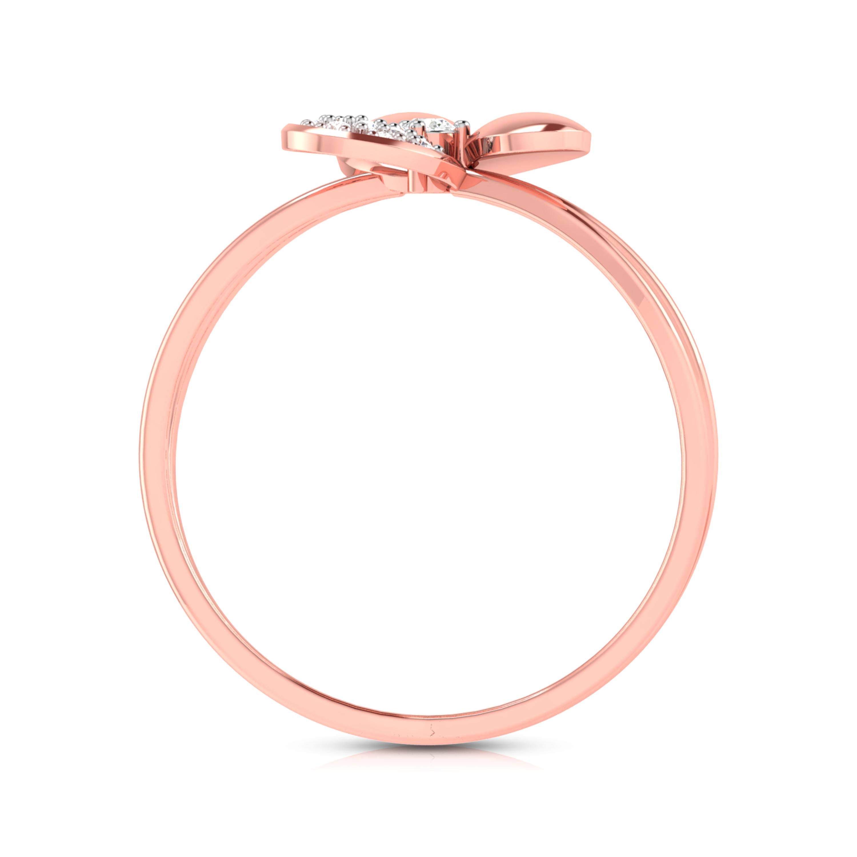 Threefold lab grown diamond ring simple round ring design Fiona Diamonds