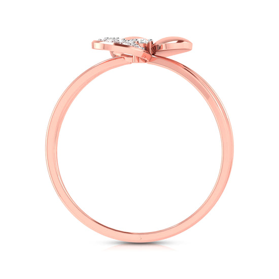 Threefold lab grown diamond ring simple round ring design Fiona Diamonds