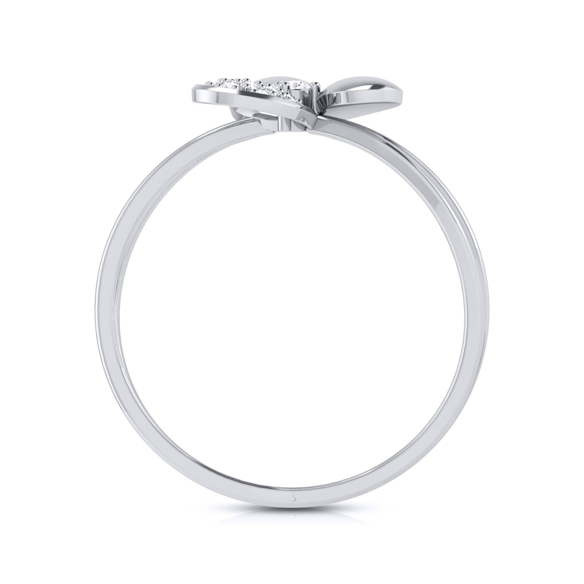 Threefold lab grown diamond ring simple round ring design Fiona Diamonds