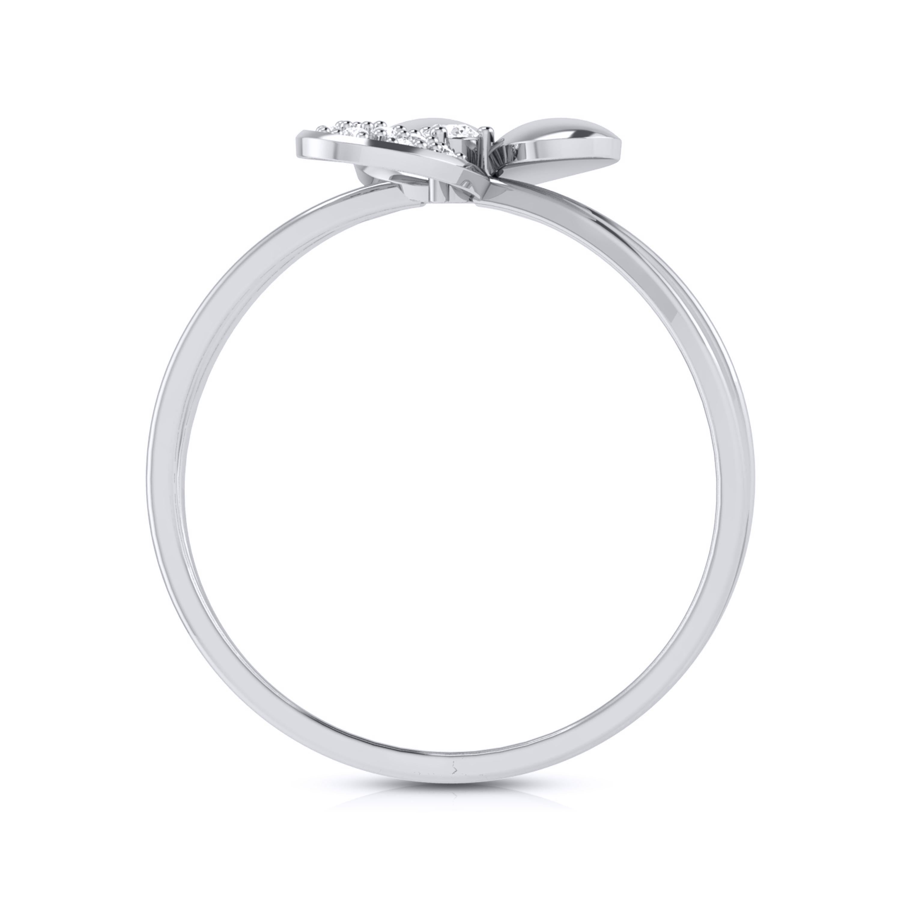Threefold lab grown diamond ring simple round ring design Fiona Diamonds