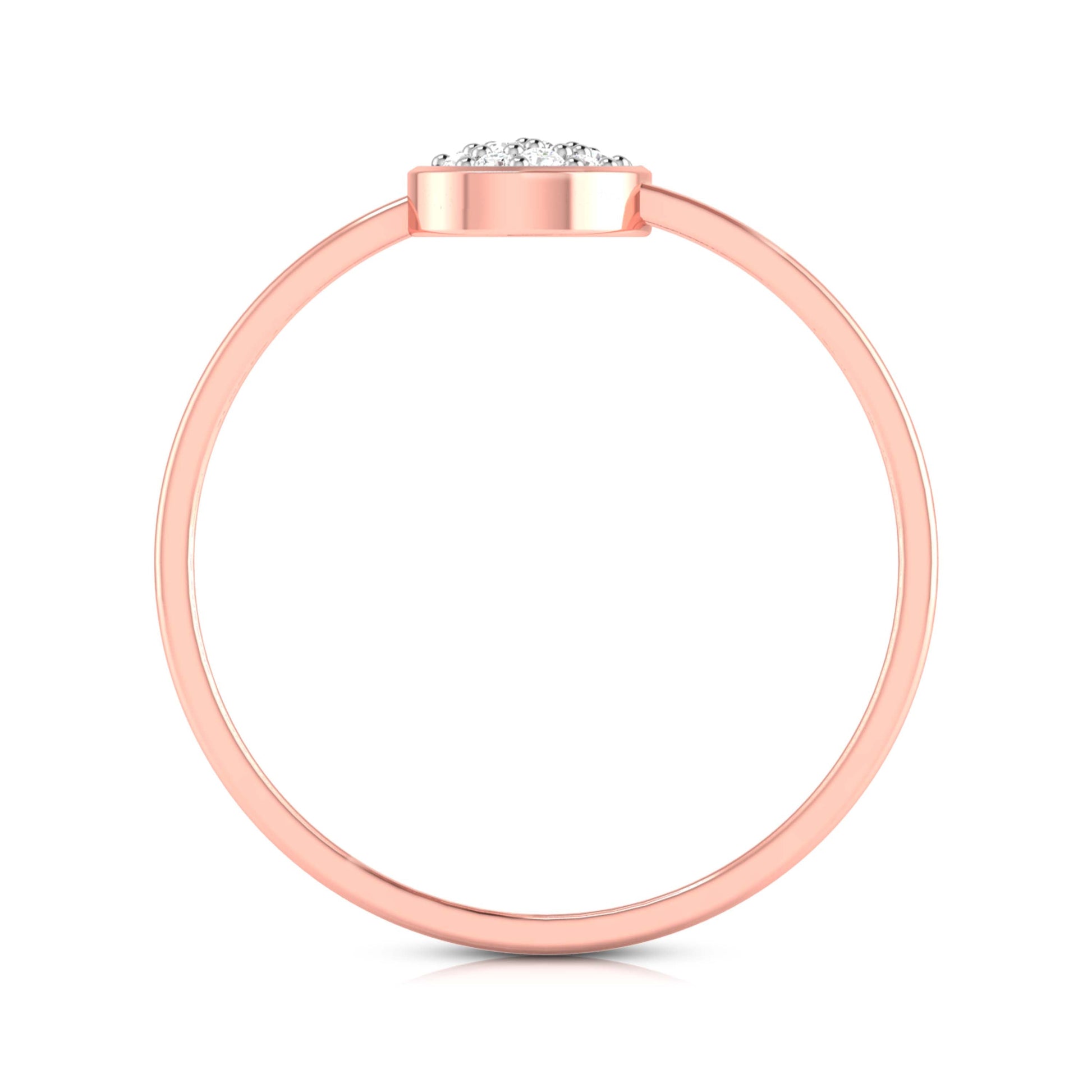 Droplet lab grown diamond ring trendy ring design Fiona Diamonds