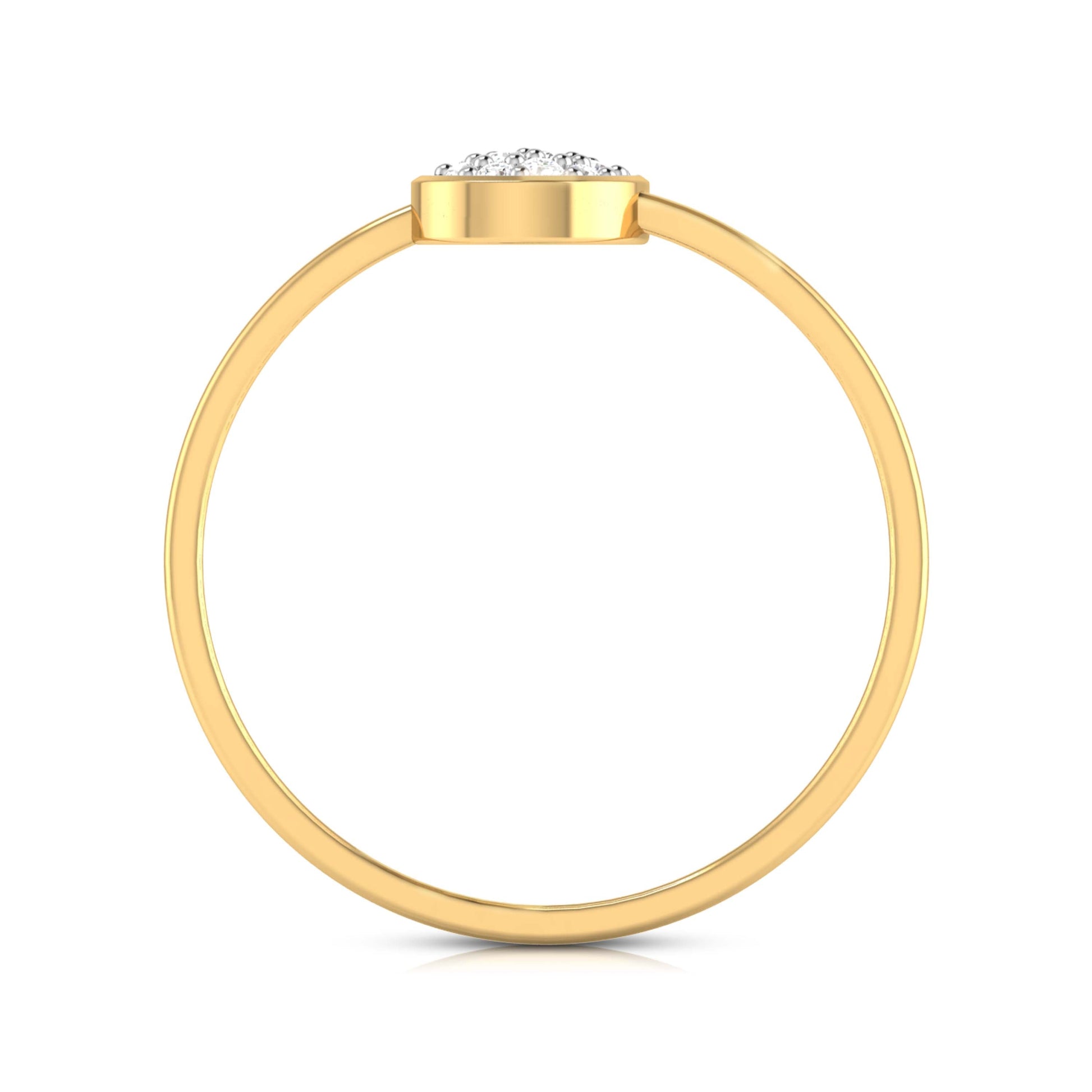 Droplet lab grown diamond ring trendy ring design Fiona Diamonds