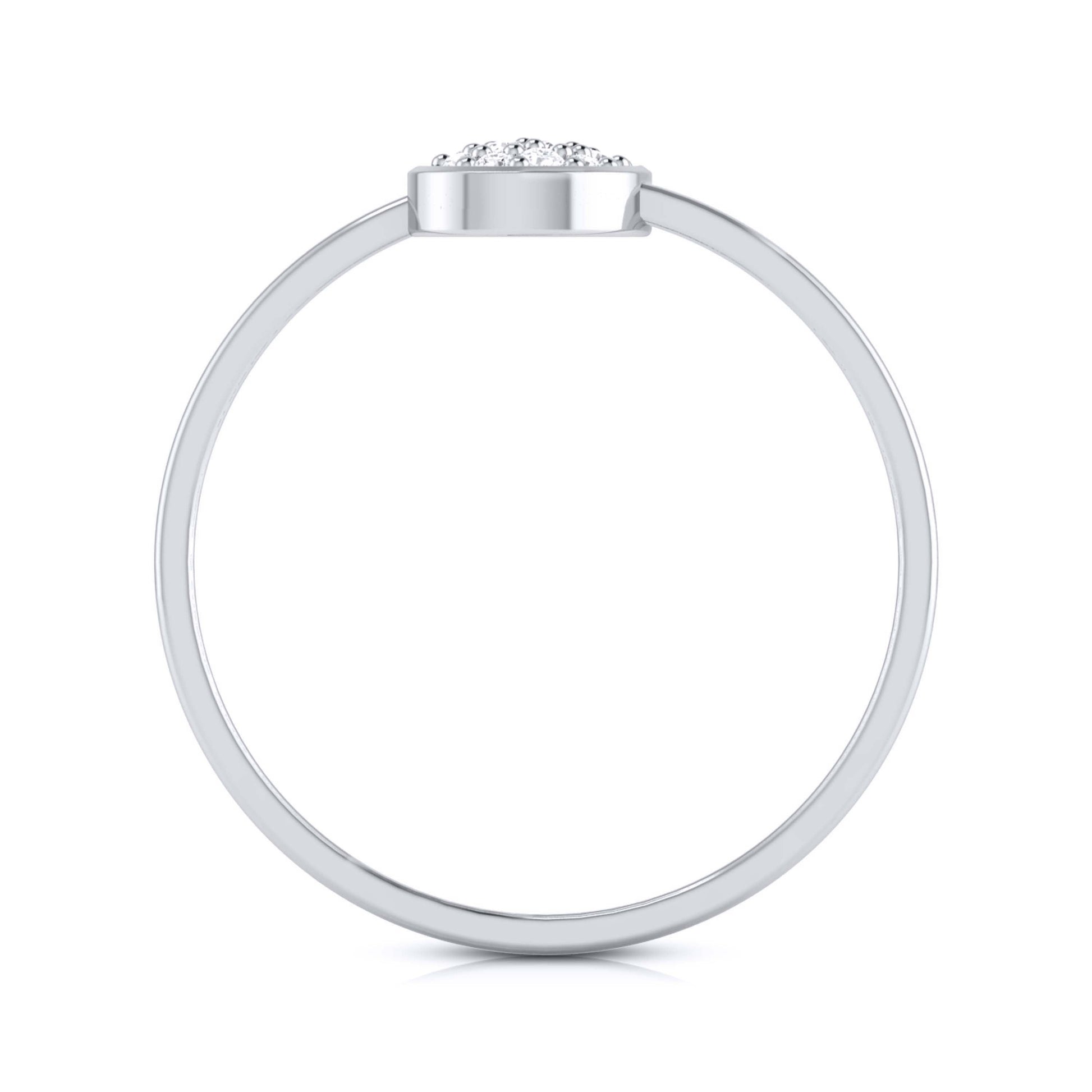 Droplet lab grown diamond ring trendy ring design Fiona Diamonds