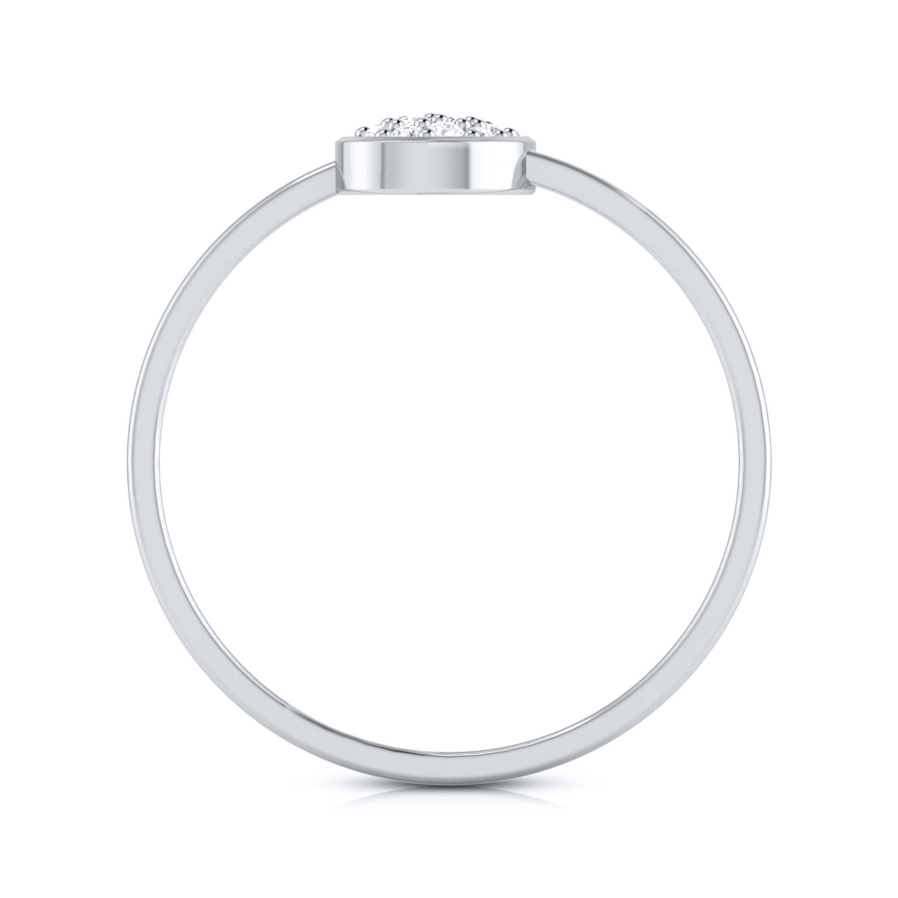 Droplet lab grown diamond ring trendy ring design Fiona Diamonds