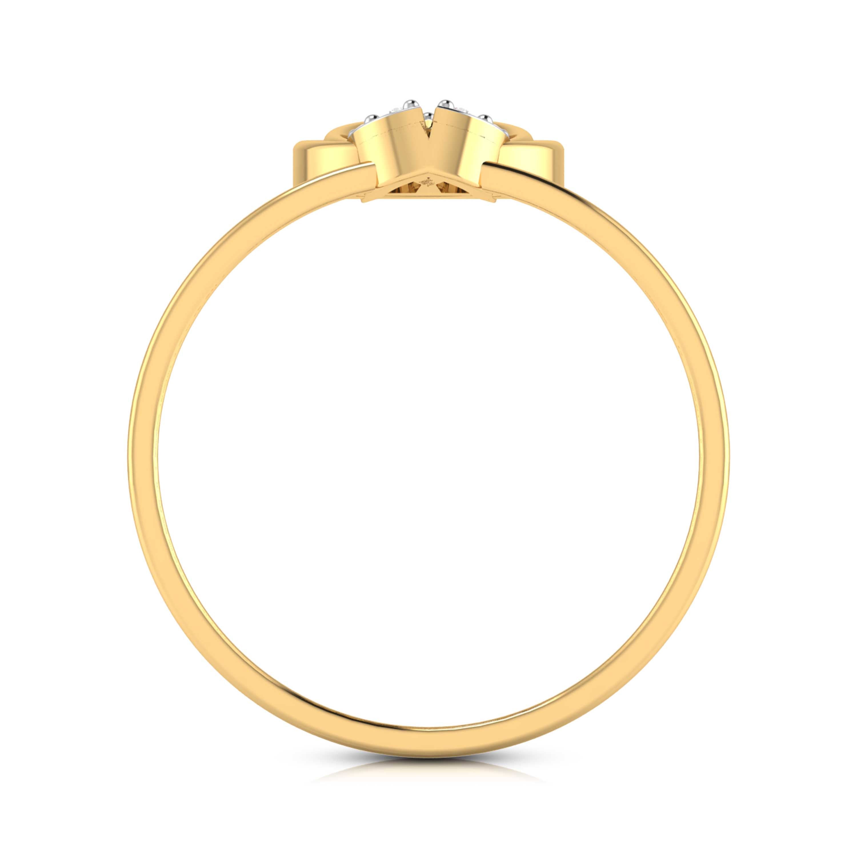 Daffodil lab grown diamond ring unique ring design Fiona Diamonds