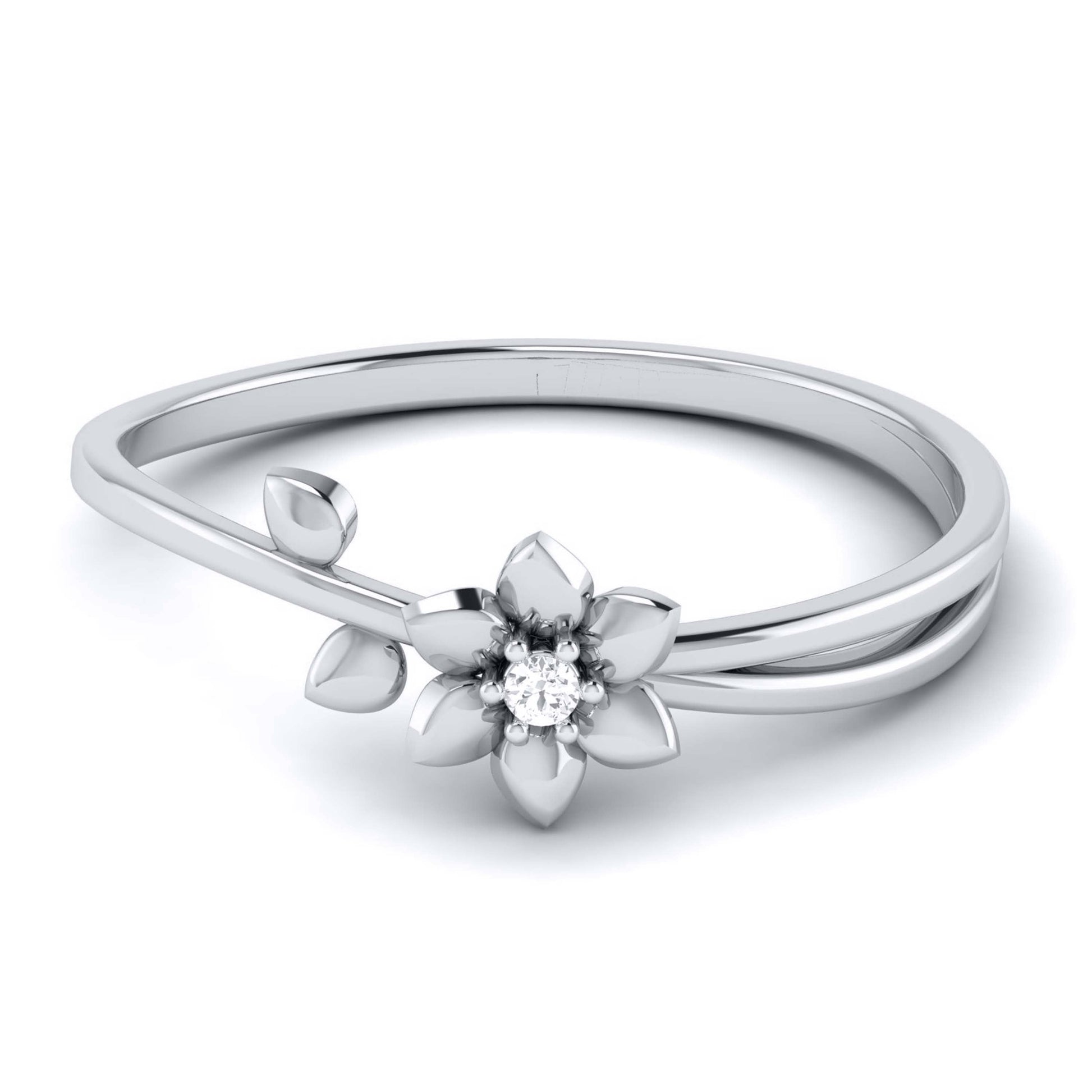 Gesticulate lab grown diamond ring simple round ring design Fiona Diamonds
