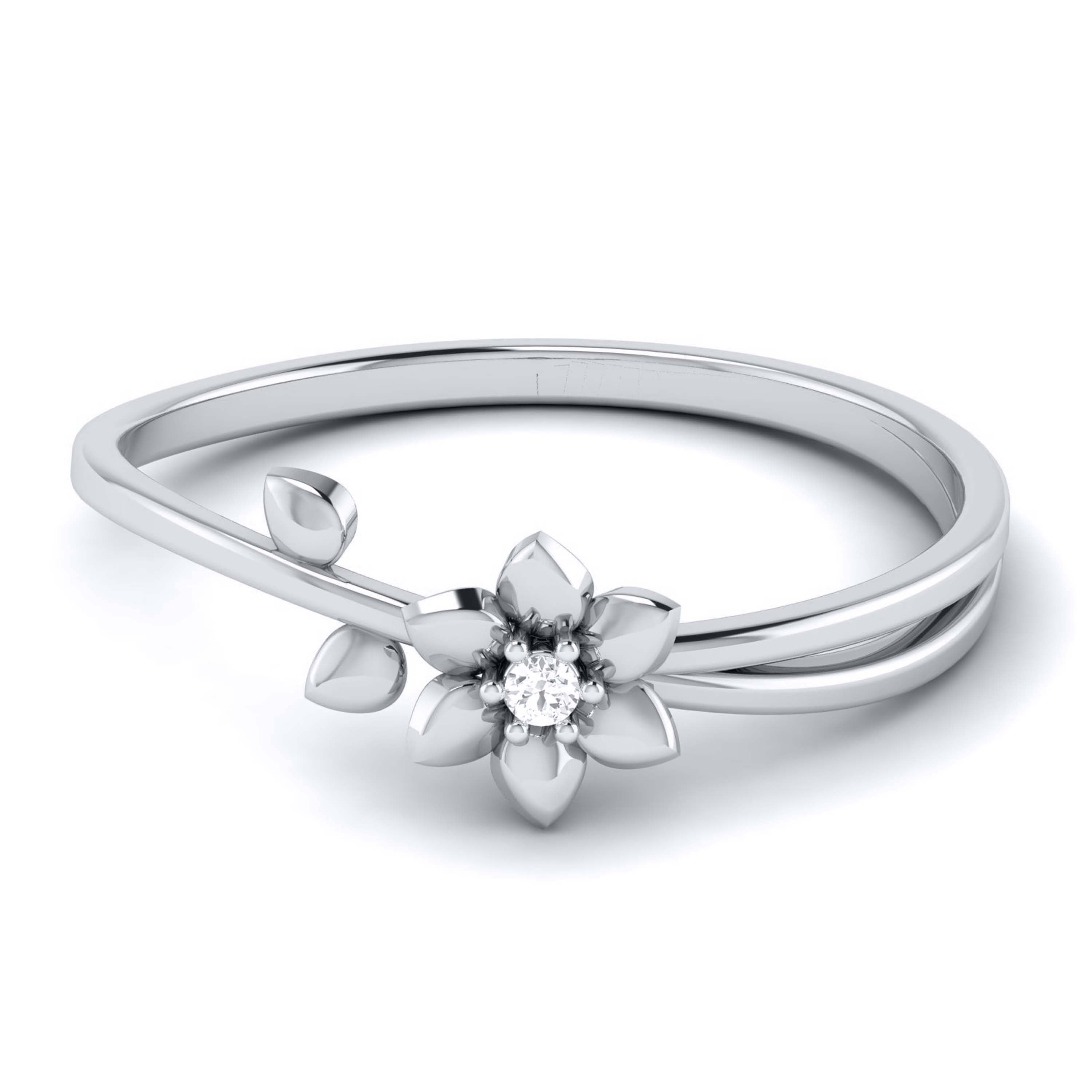Gesticulate lab grown diamond ring simple round ring design Fiona Diamonds
