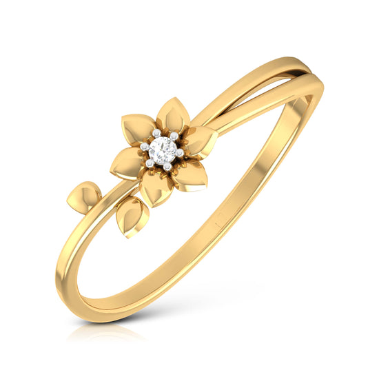 Gesticulate lab grown diamond ring simple round ring design Fiona Diamonds