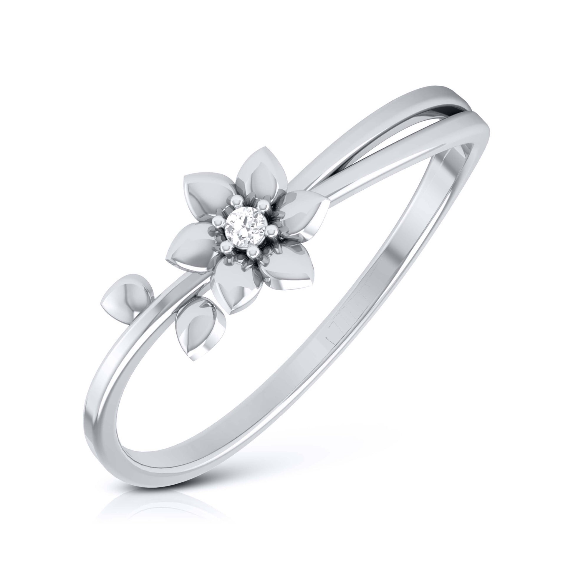 Gesticulate lab grown diamond ring simple round ring design Fiona Diamonds