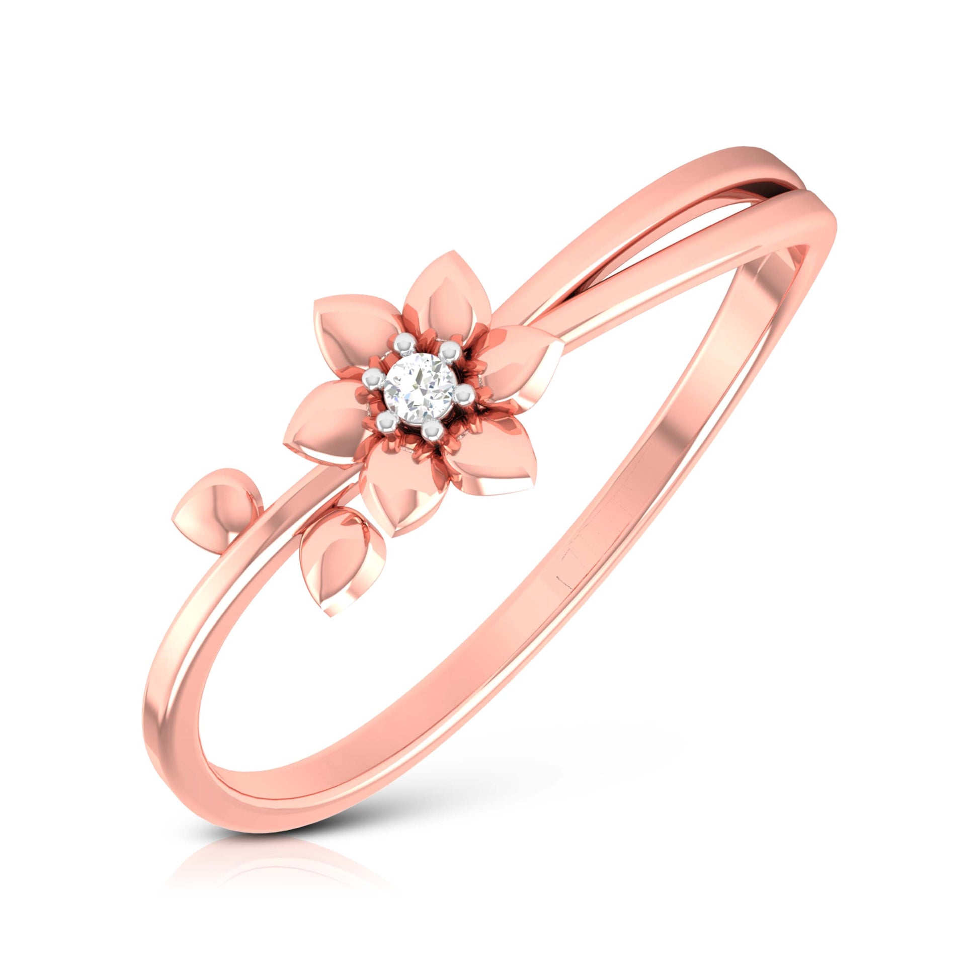 Gesticulate lab grown diamond ring simple round ring design Fiona Diamonds