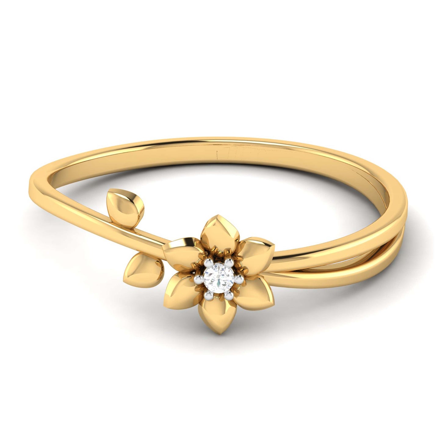 Gesticulate lab grown diamond ring simple round ring design Fiona Diamonds