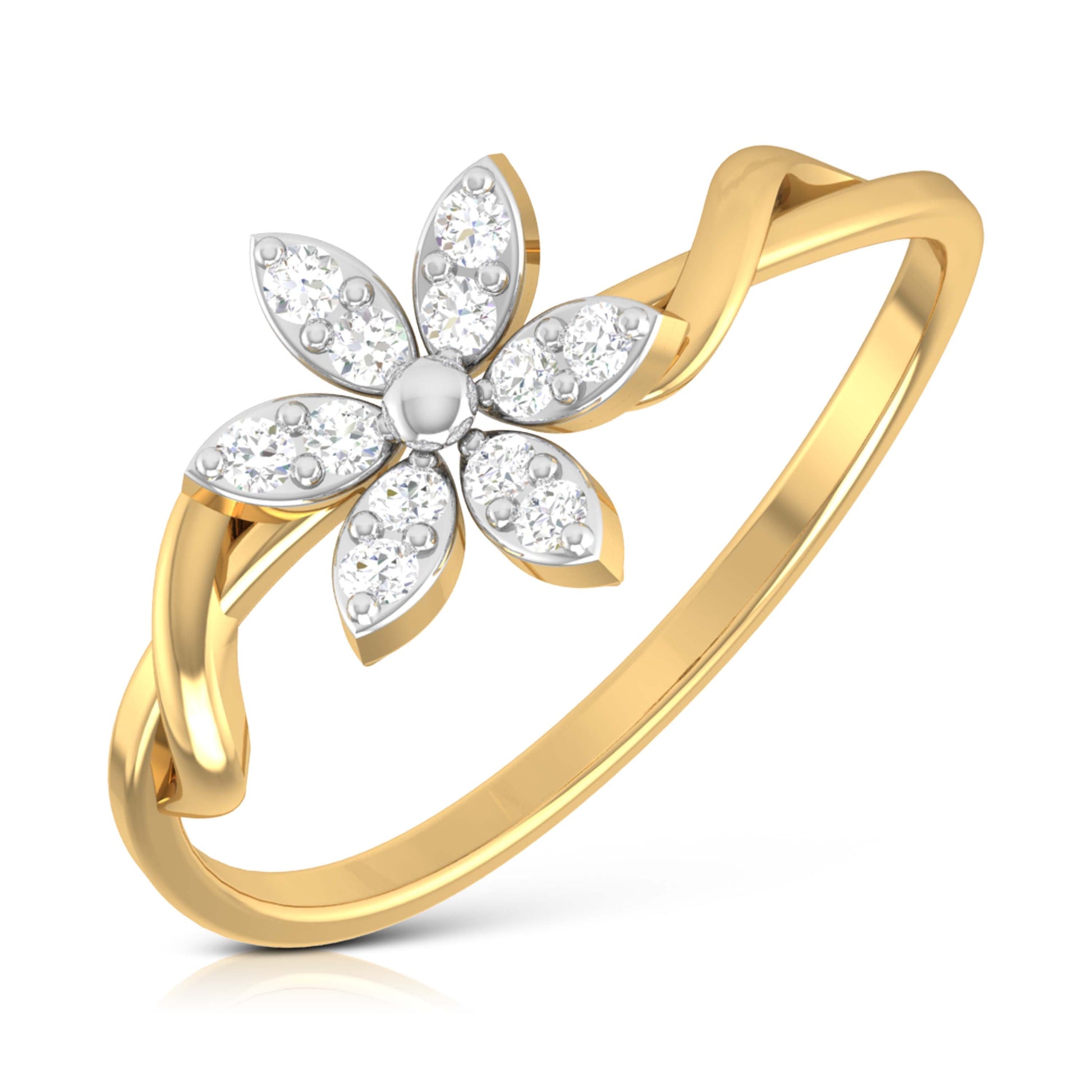 Scintillating lab grown diamond ring unique ring design Fiona Diamonds