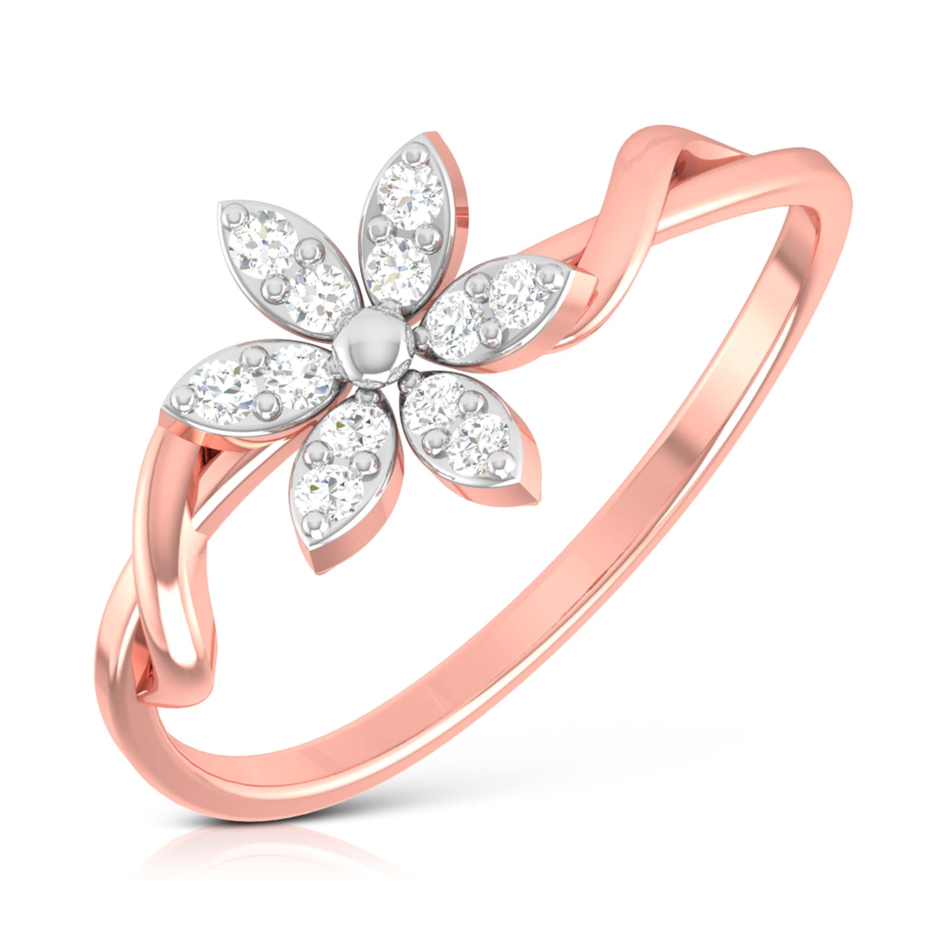 Scintillating lab grown diamond ring unique ring design Fiona Diamonds