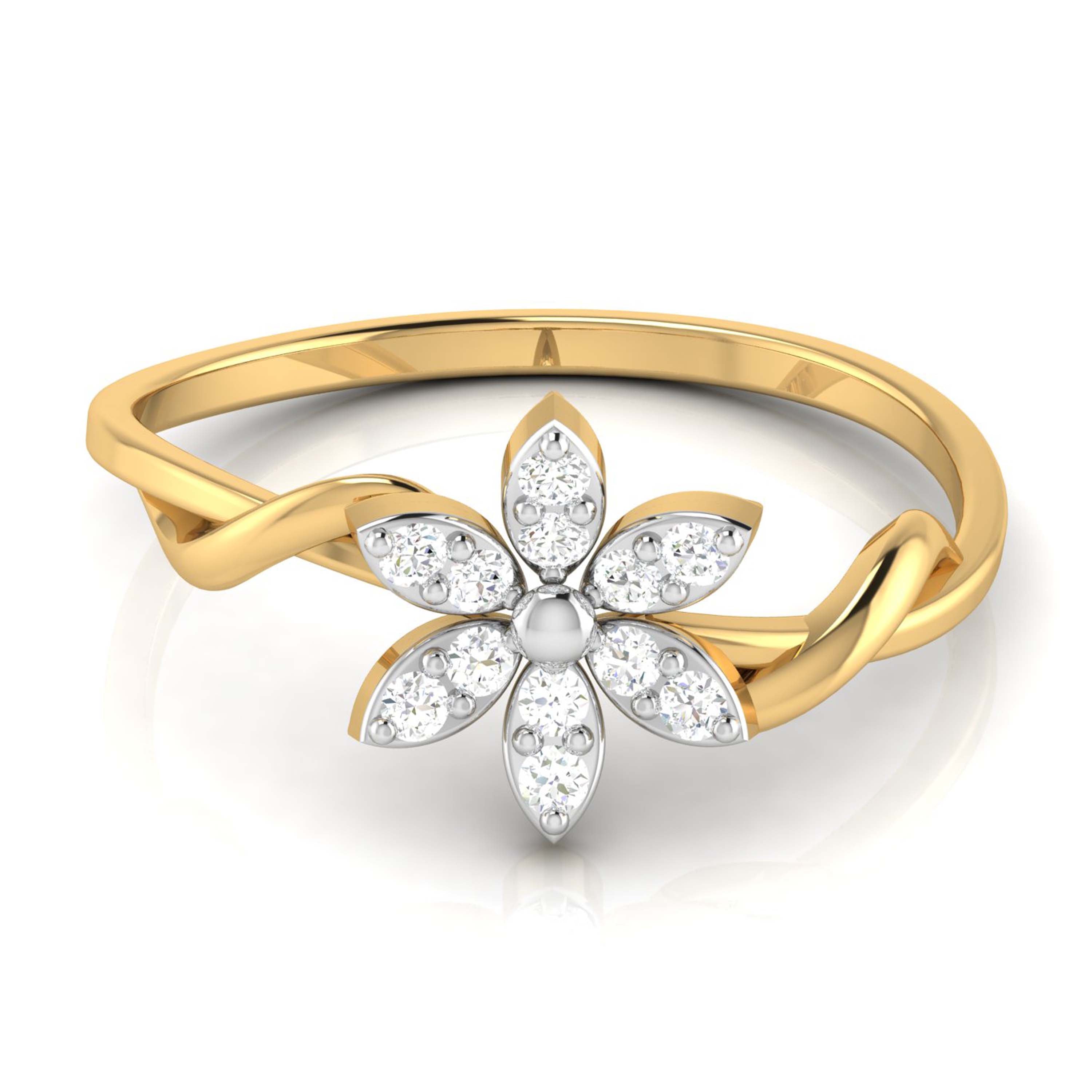 Scintillating lab grown diamond ring unique ring design Fiona Diamonds