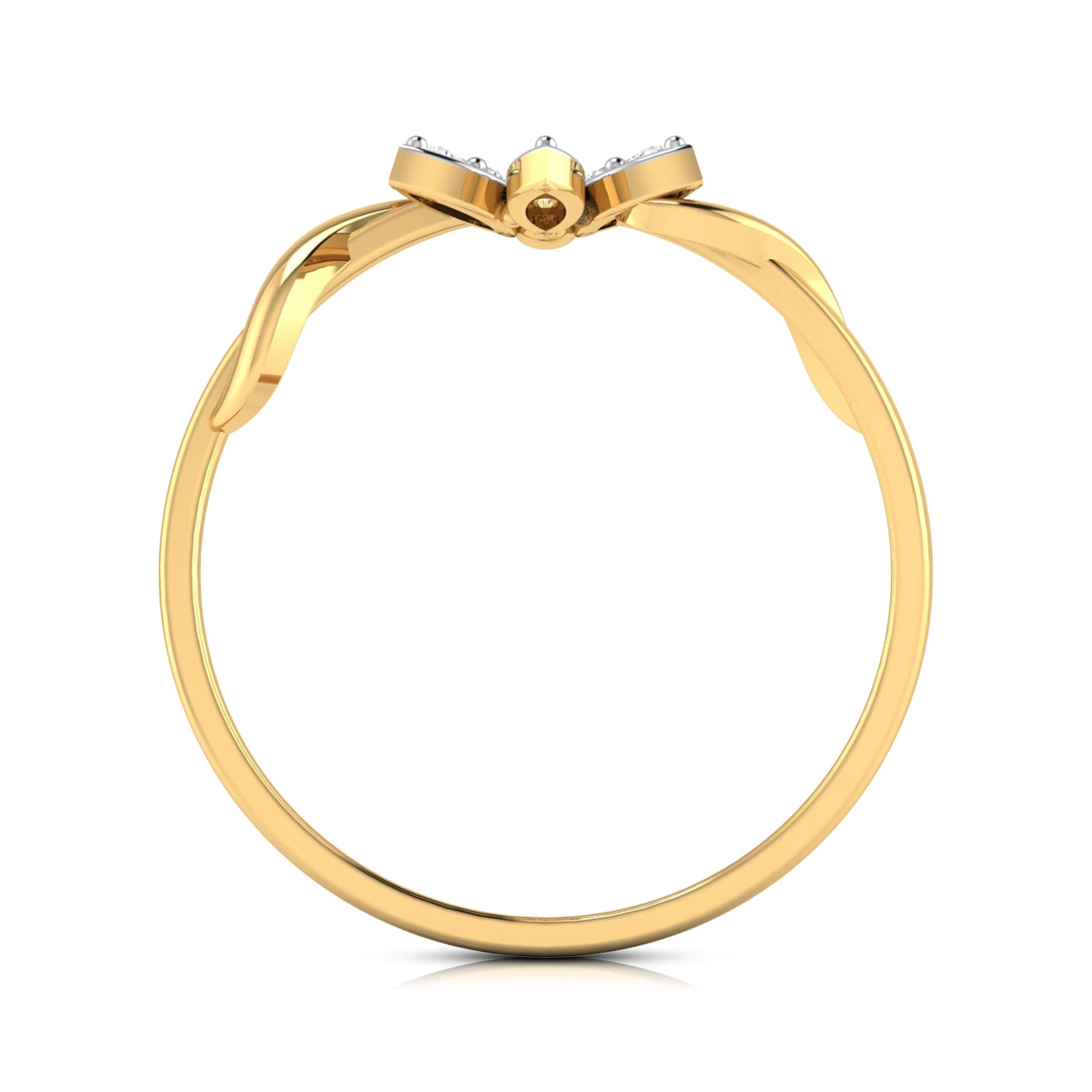 Scintillating lab grown diamond ring unique ring design Fiona Diamonds