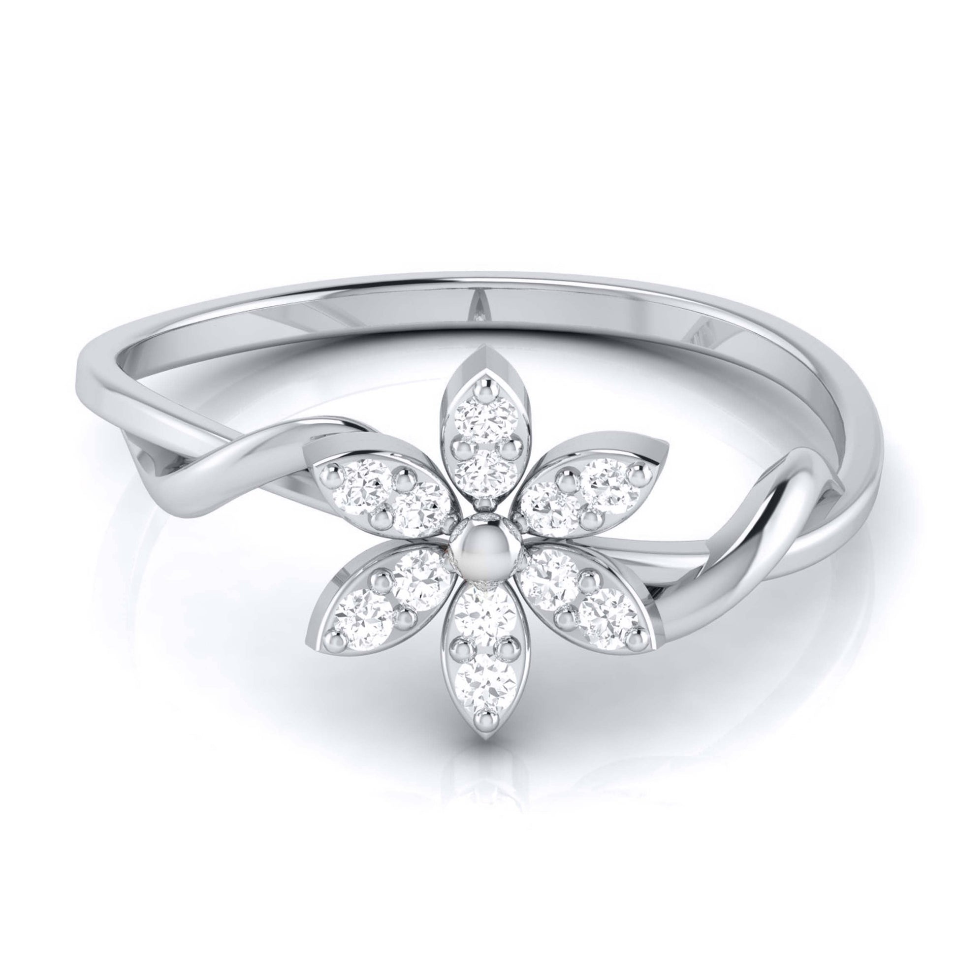 Scintillating lab grown diamond ring unique ring design Fiona Diamonds