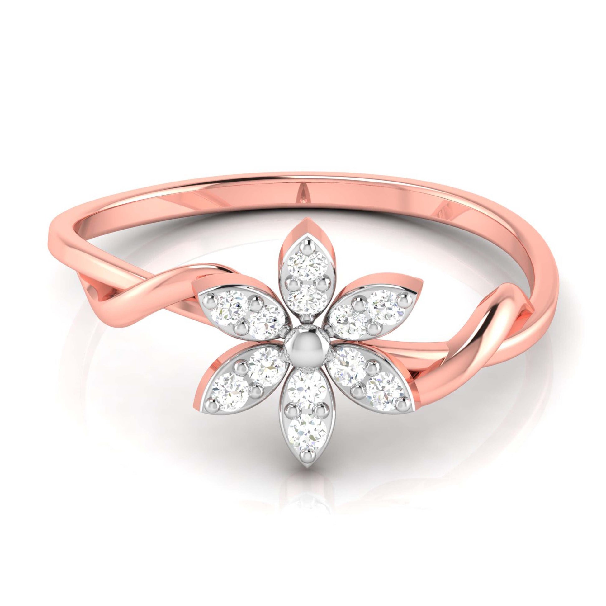Scintillating lab grown diamond ring unique ring design Fiona Diamonds