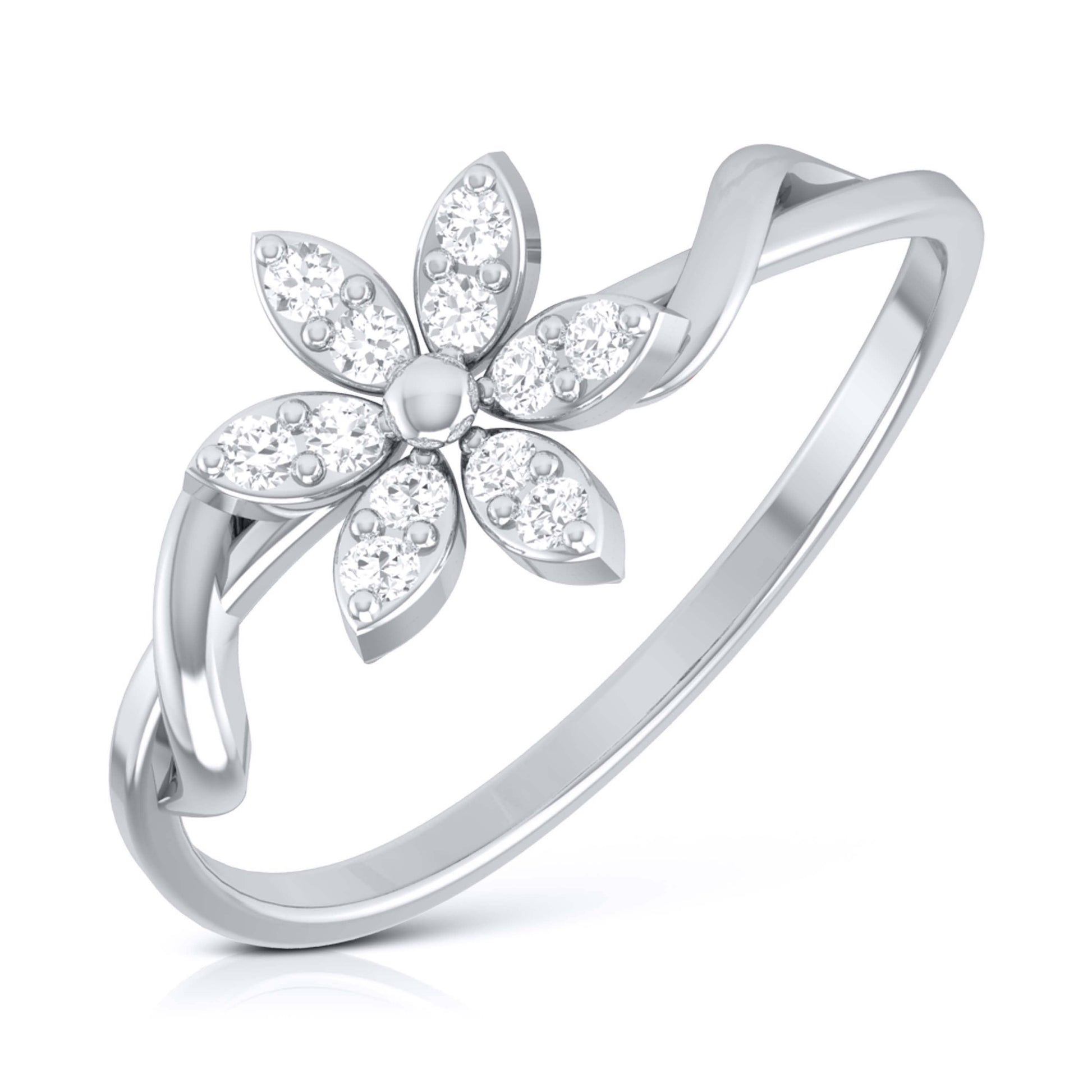 Scintillating lab grown diamond ring unique ring design Fiona Diamonds