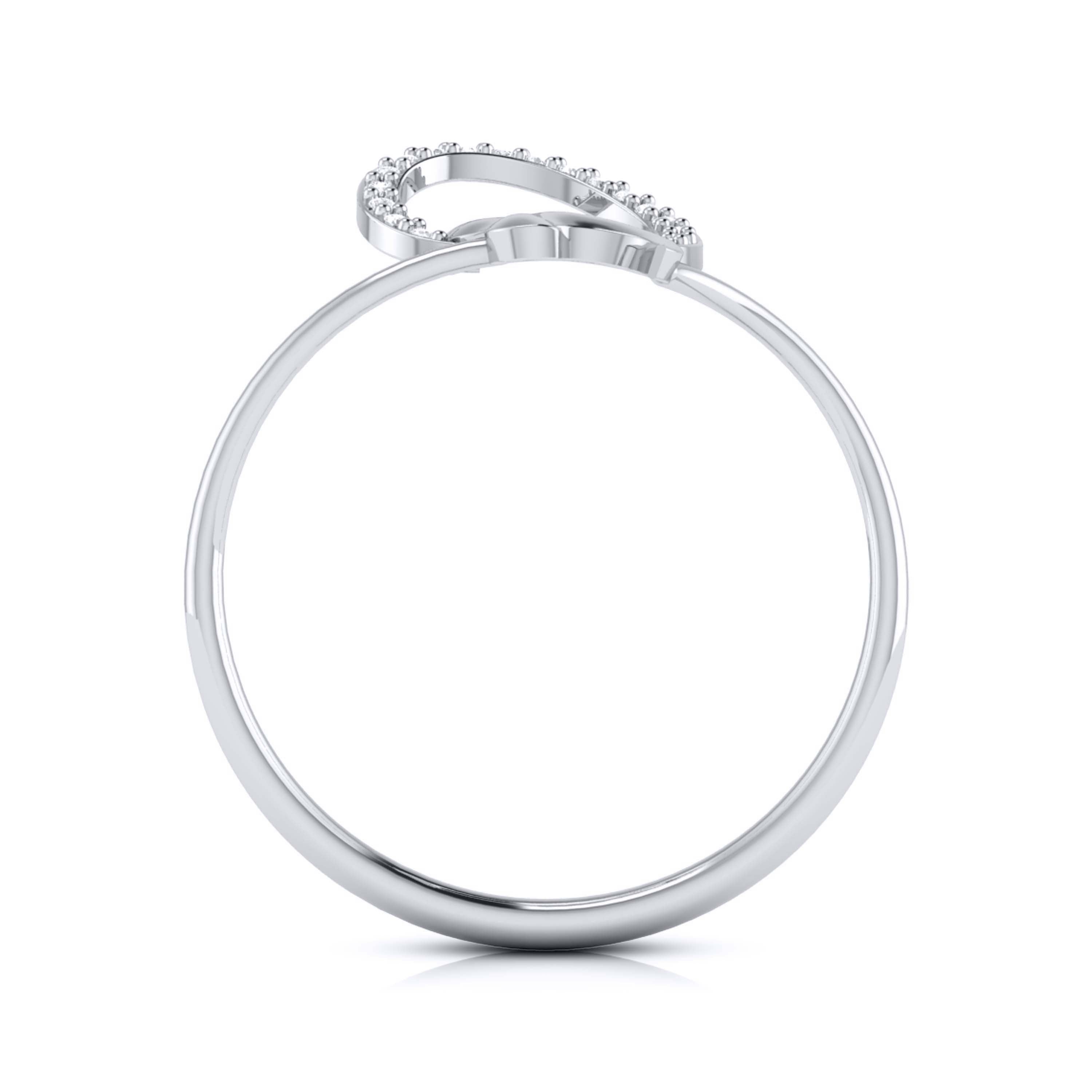 Arc lab grown diamond ring simple round ring design Fiona Diamonds