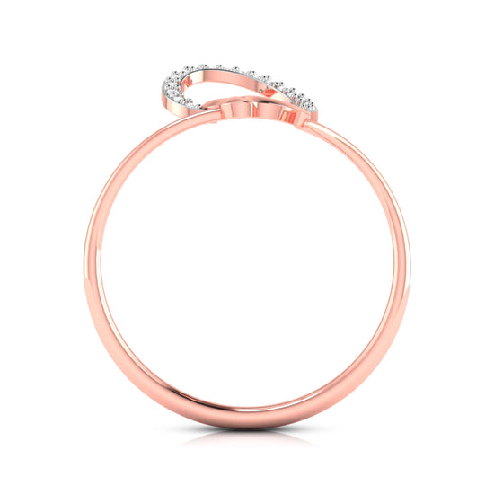 Arc lab grown diamond ring simple round ring design Fiona Diamonds