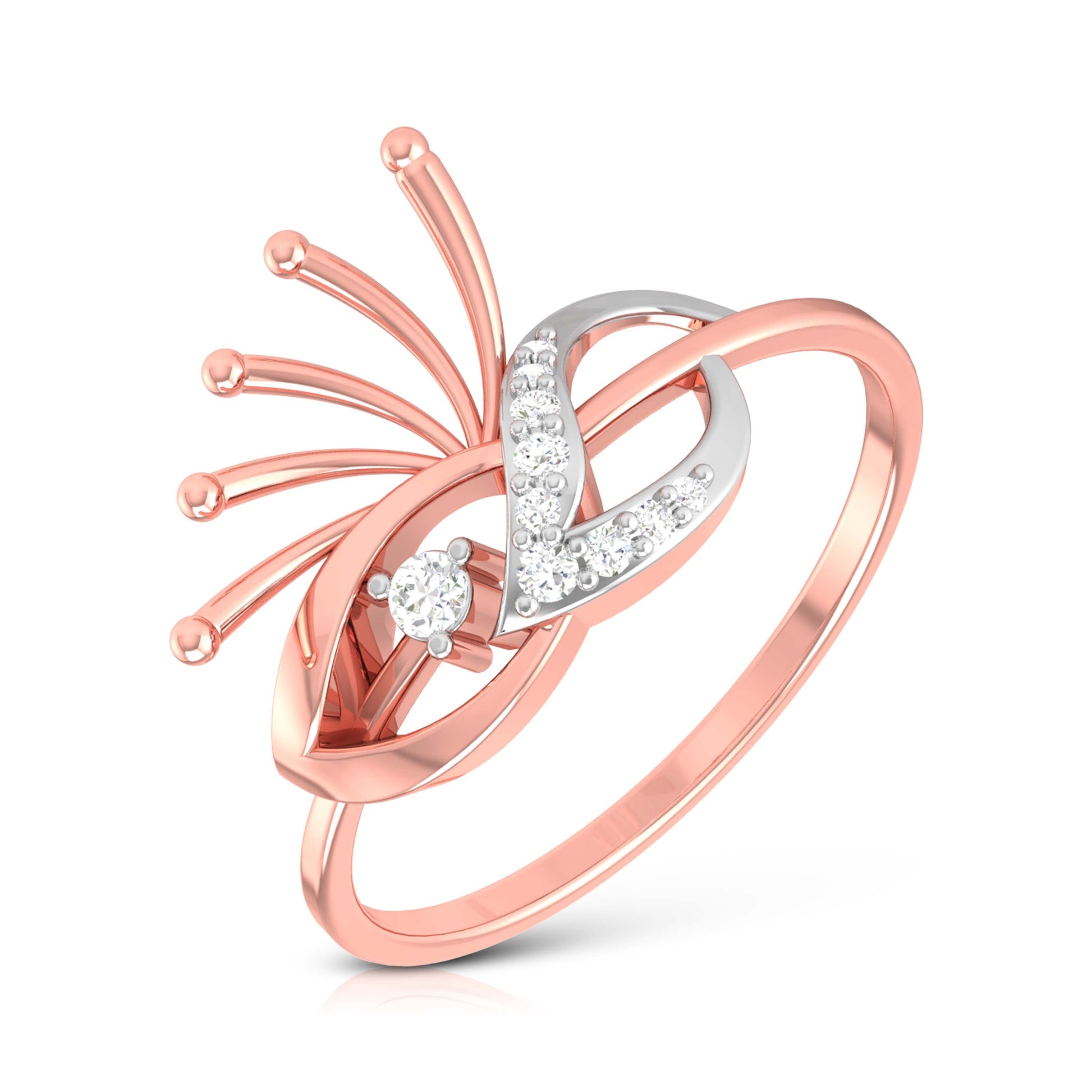 Aristrocrat lab grown diamond ring trendy ring design Fiona Diamonds