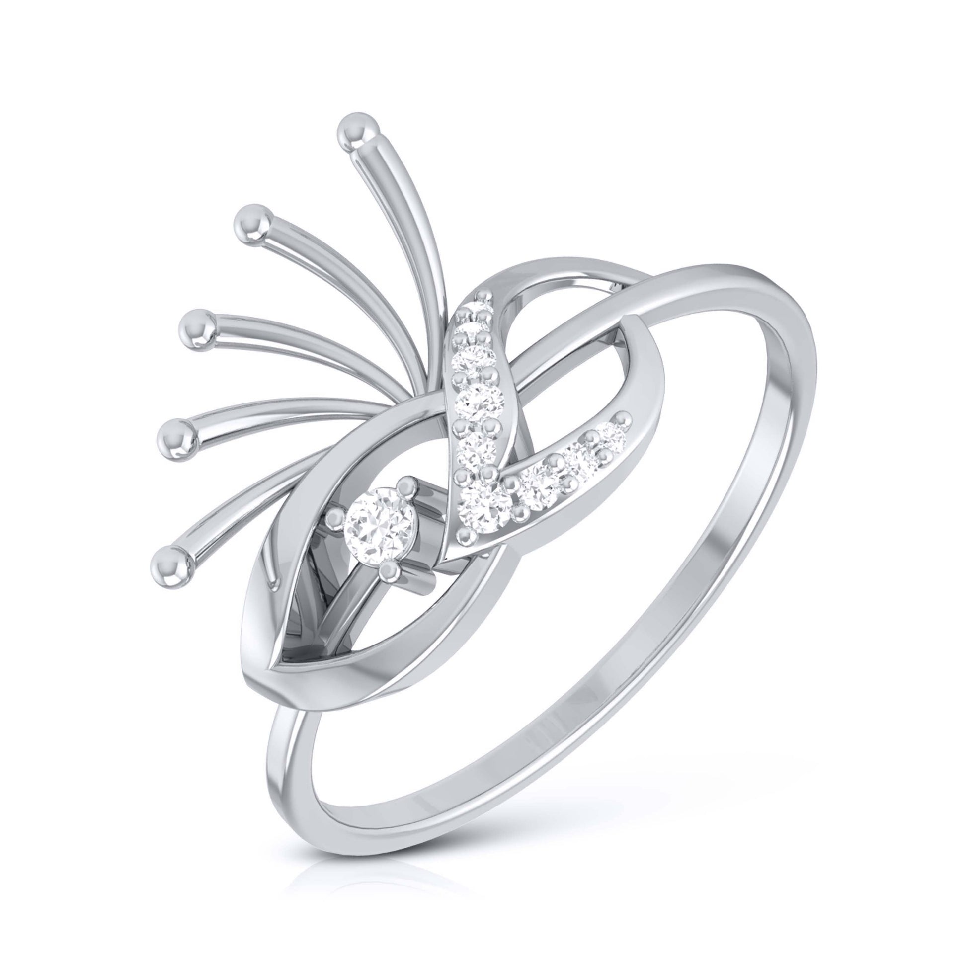 Aristrocrat lab grown diamond ring trendy ring design Fiona Diamonds