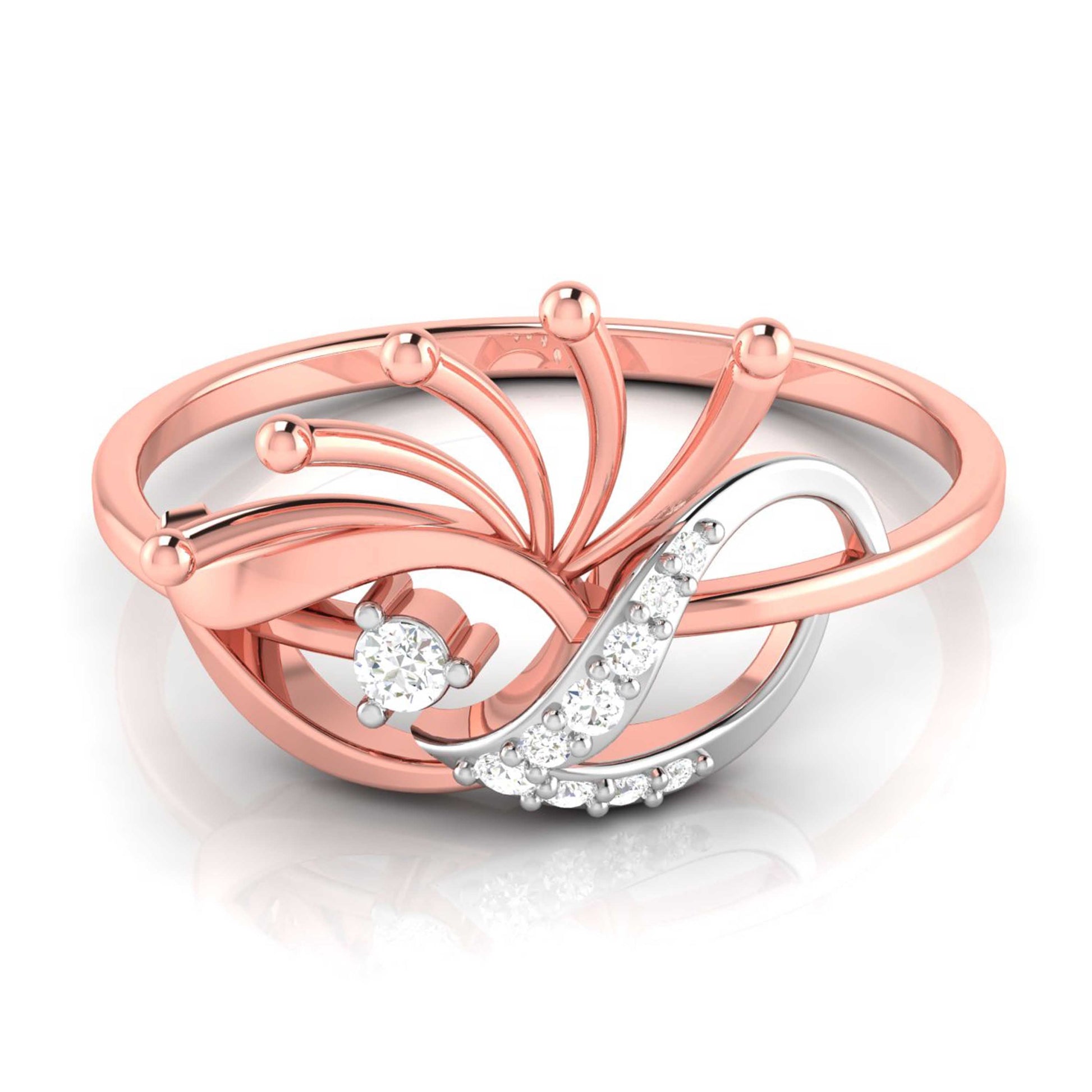 Aristrocrat lab grown diamond ring trendy ring design Fiona Diamonds