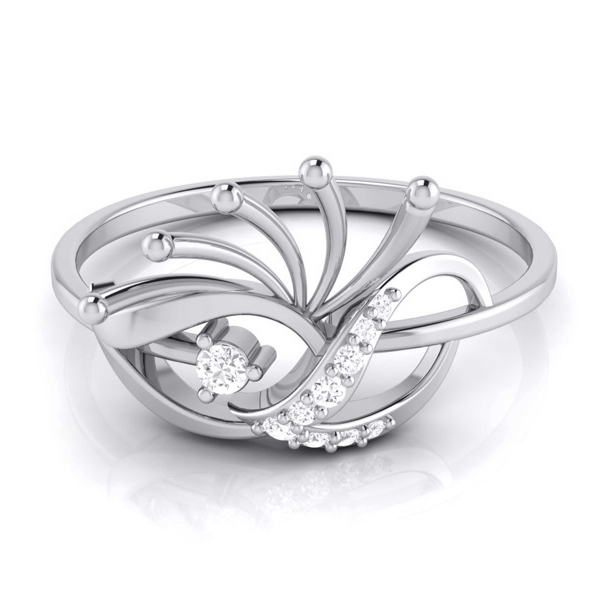 Aristrocrat lab grown diamond ring trendy ring design Fiona Diamonds