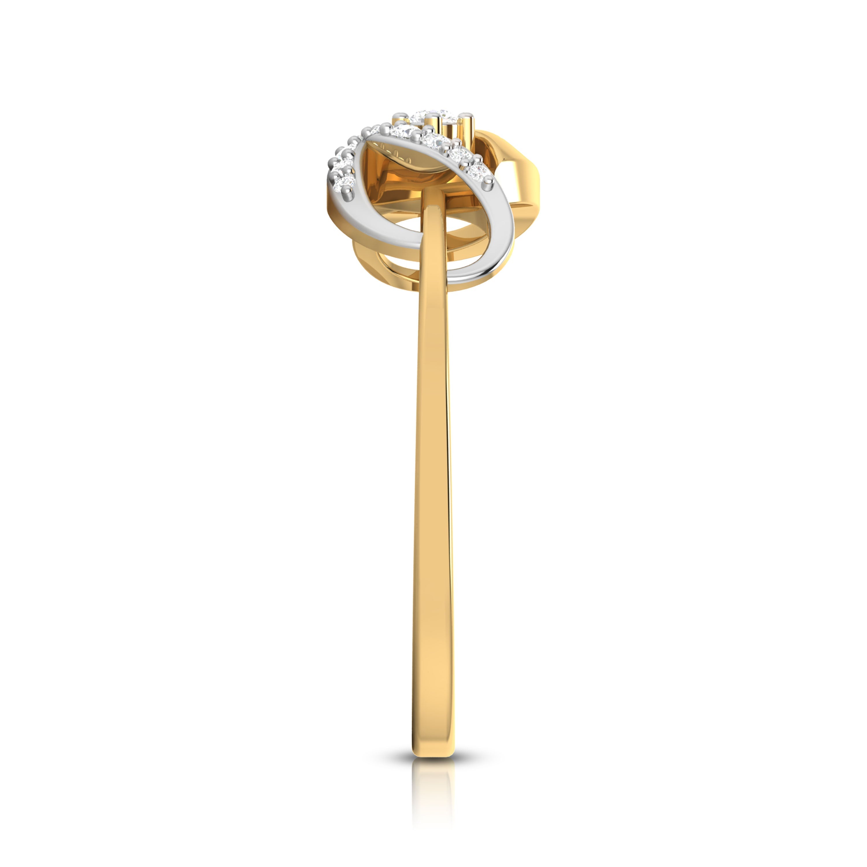 Doves lab grown diamond ring sleek ring Fiona Diamonds