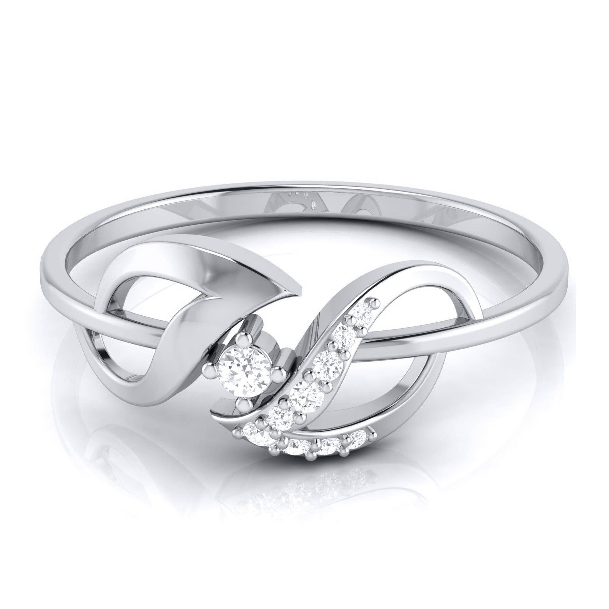 Doves lab grown diamond ring sleek ring Fiona Diamonds