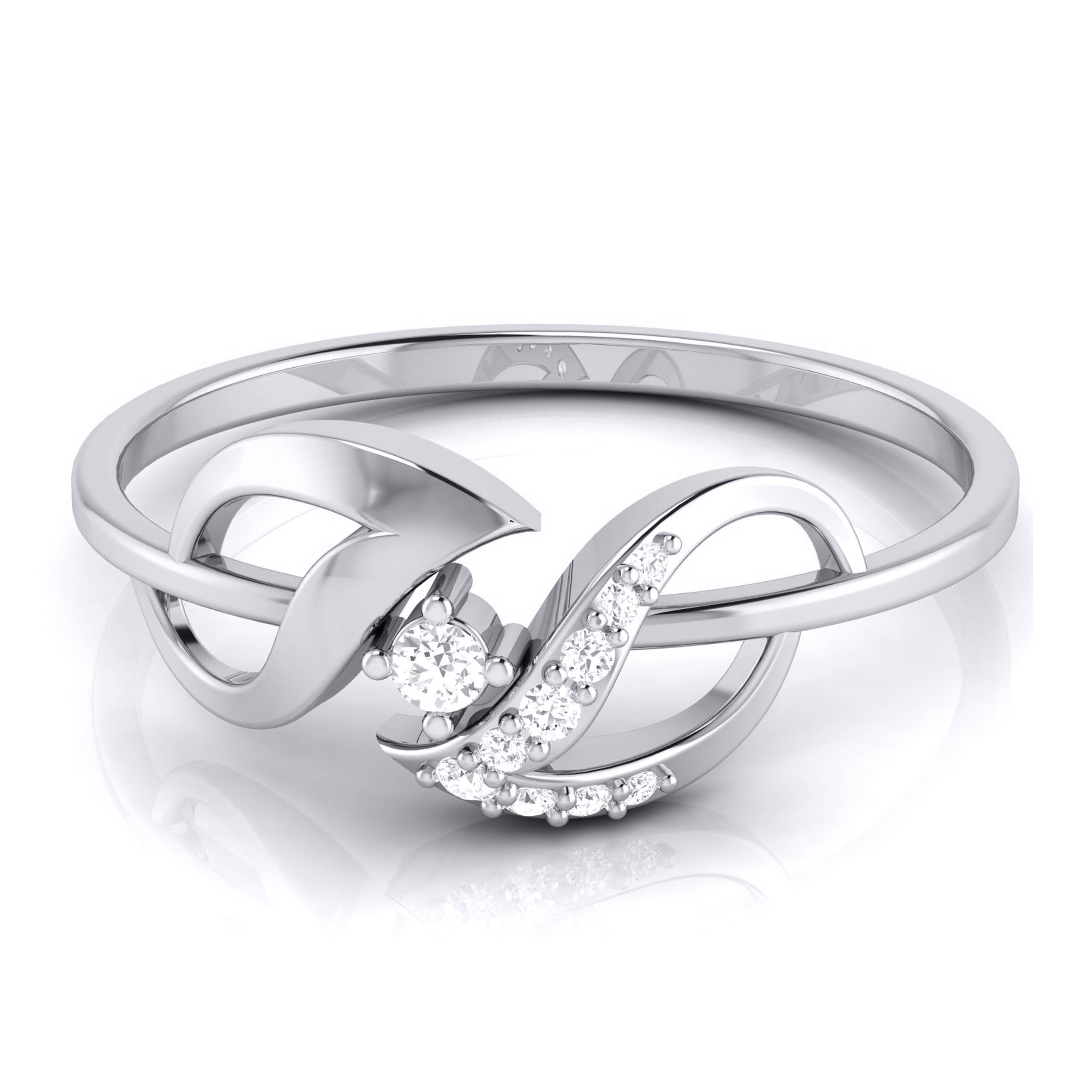Doves lab grown diamond ring sleek ring Fiona Diamonds