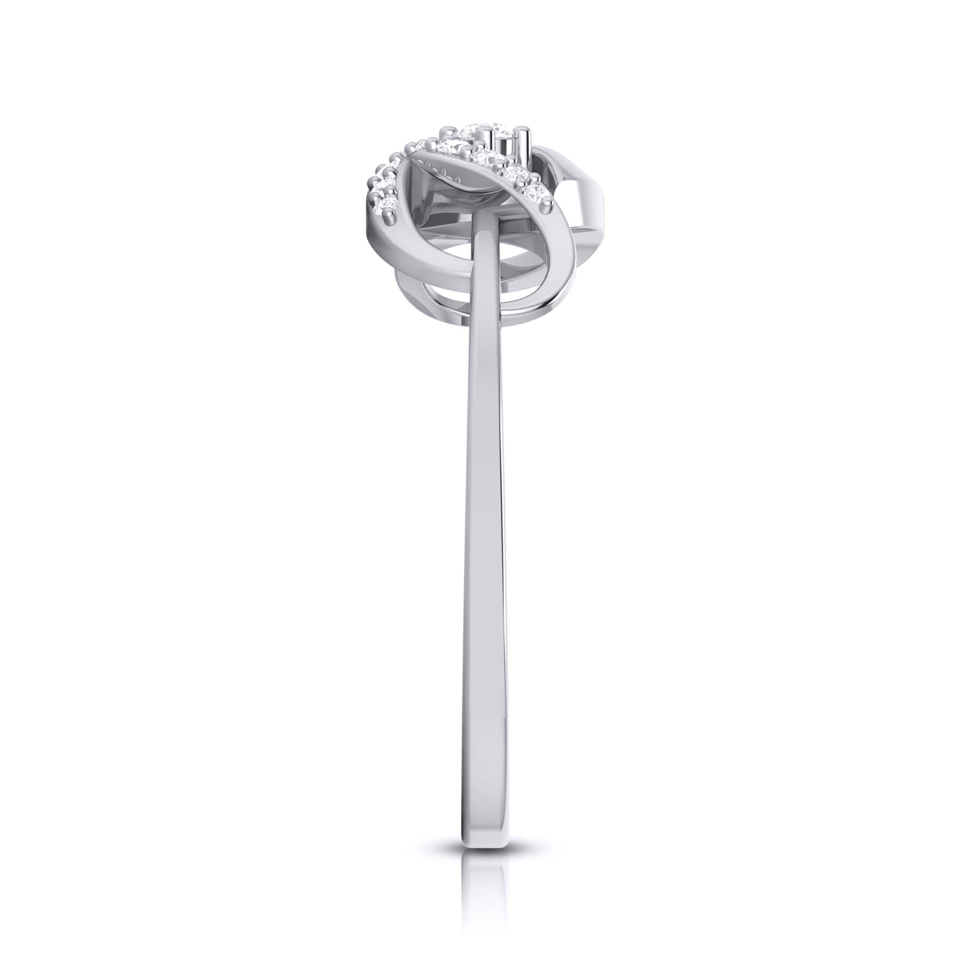 Doves lab grown diamond ring sleek ring Fiona Diamonds